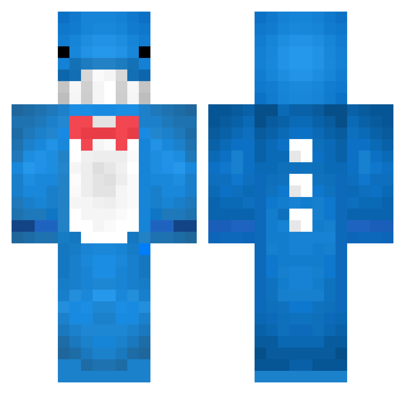 Zhyrax_xl Minecraft skin, front and back view