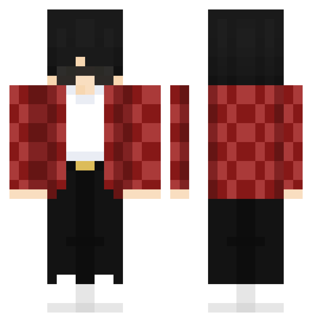 edgarpiorro Minecraft skin, front and back view