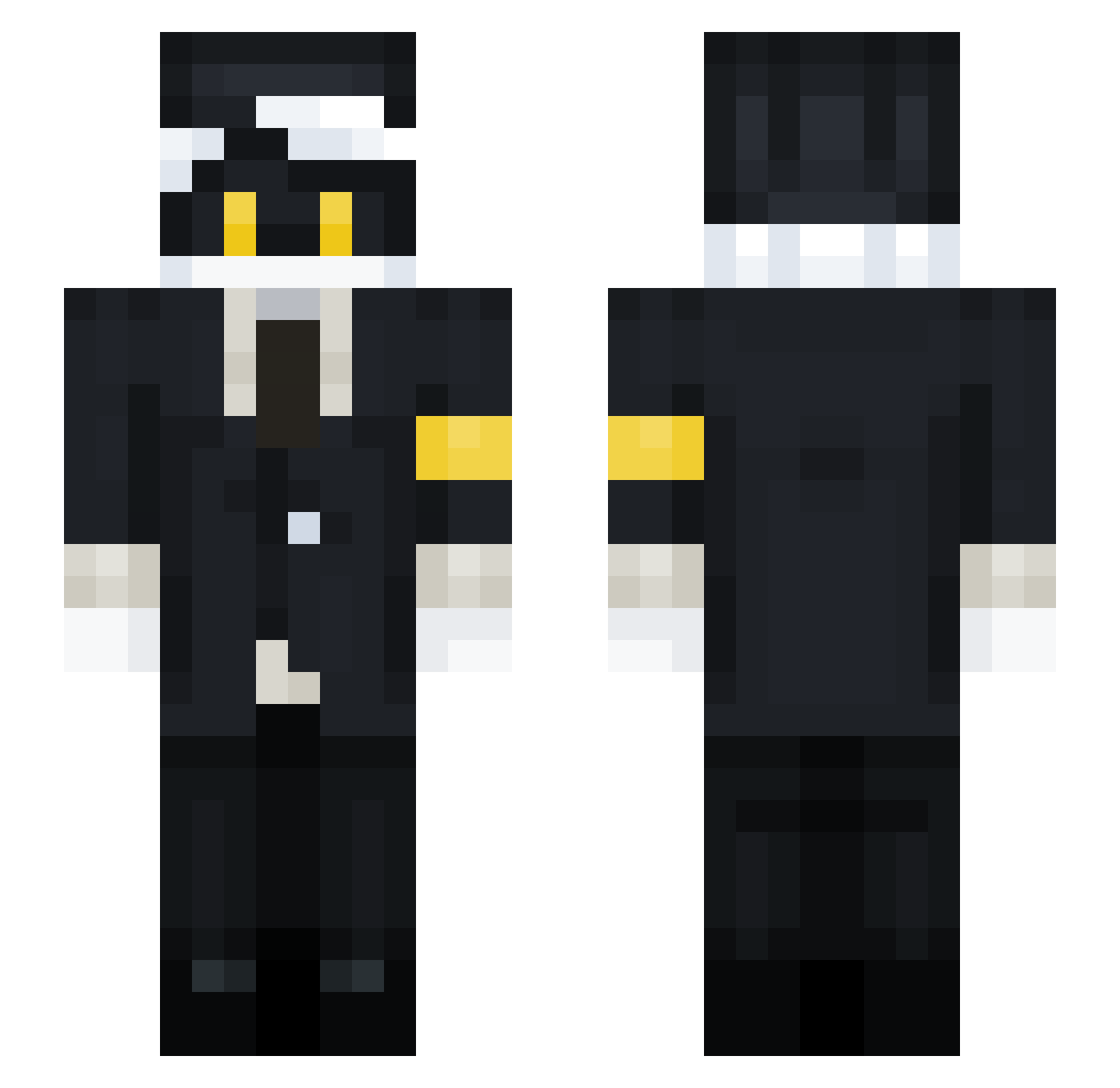 SSerial_design_N Minecraft skin, front and back view