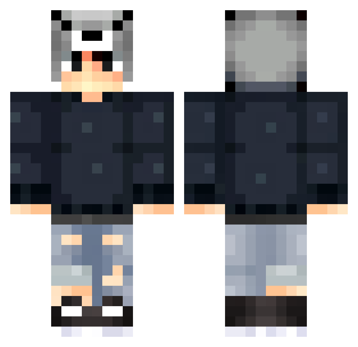 Mr_Kalfu Minecraft skin, front and back view