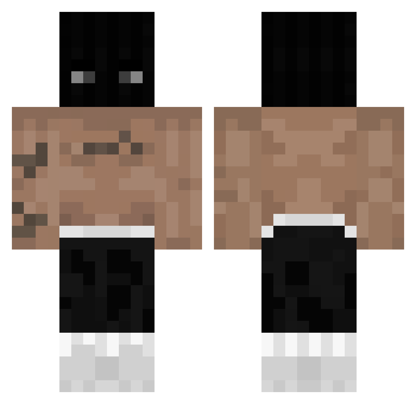 supr1ms Minecraft skin, front and back view