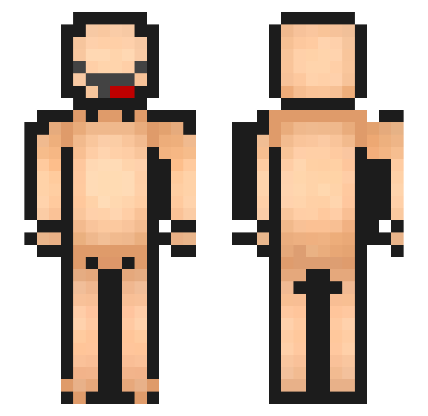 dkosy8 Minecraft skin, front and back view