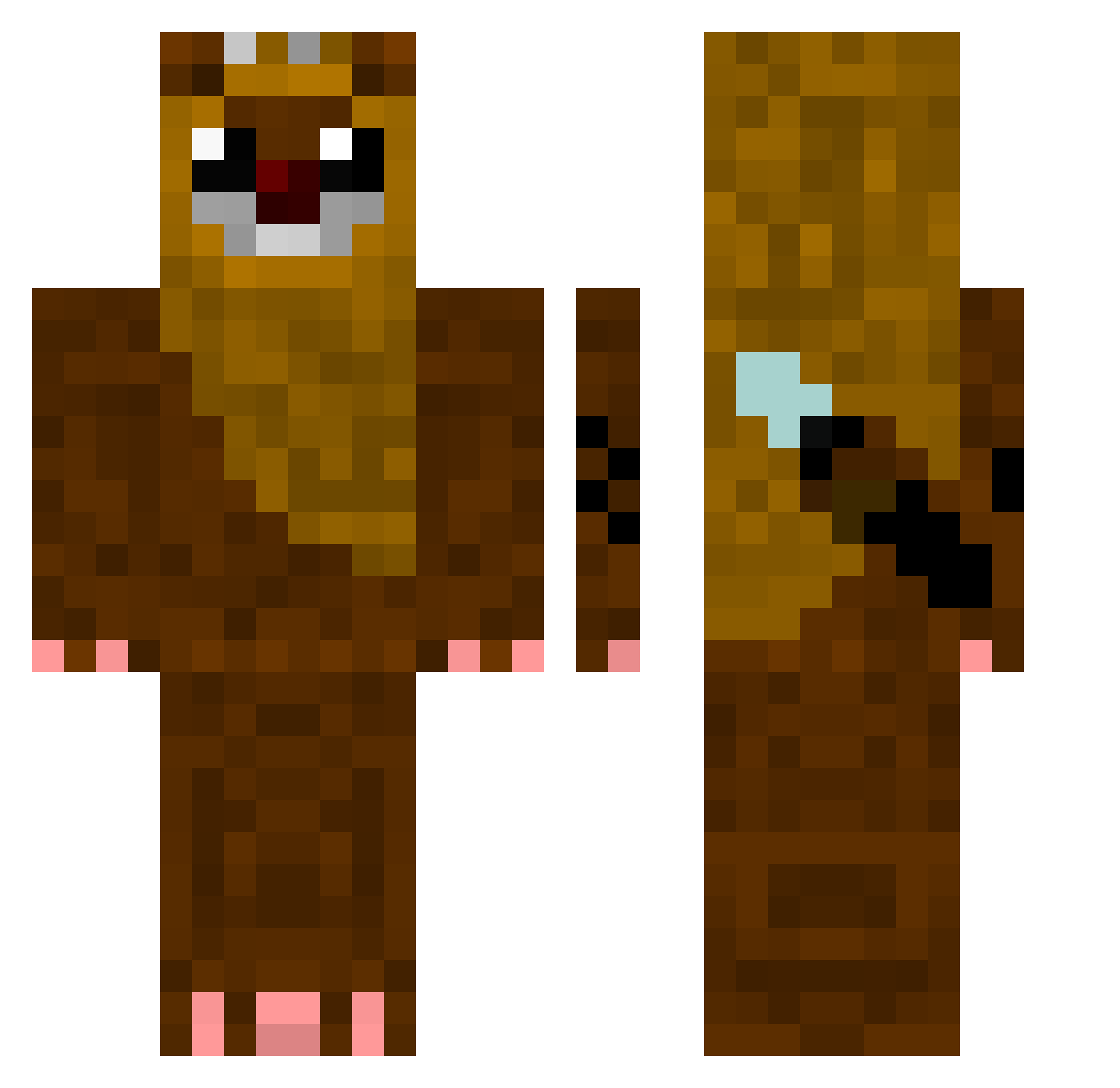 KoolKidWilly21 Minecraft skin, front and back view