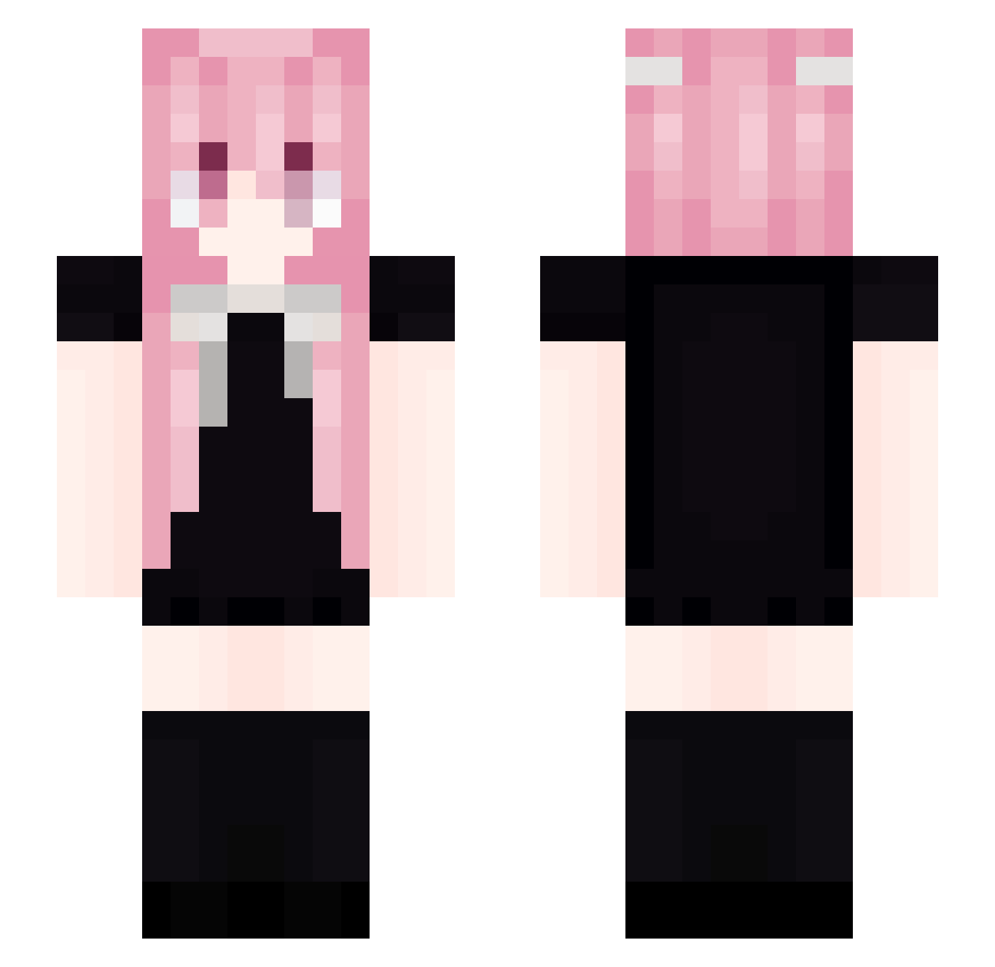 Lapcio00 Minecraft skin, front and back view