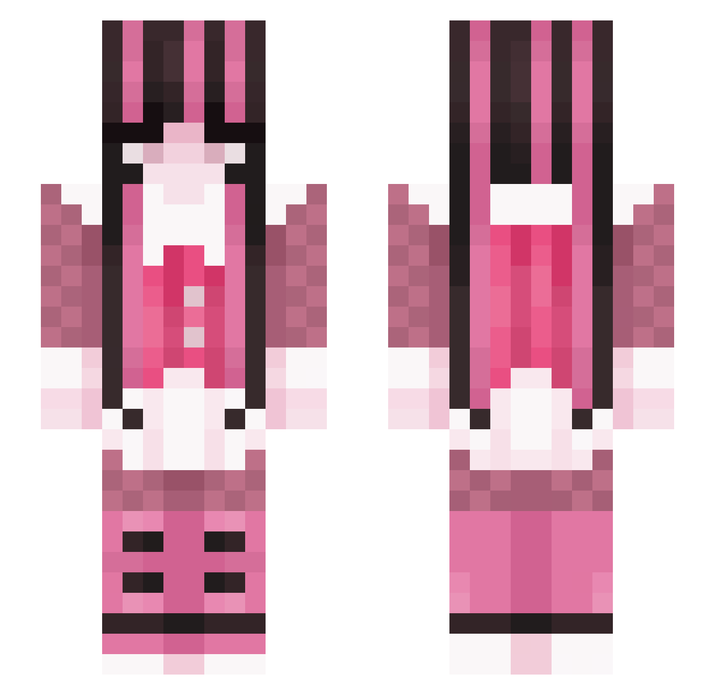 yvia_l Minecraft skin, front and back view