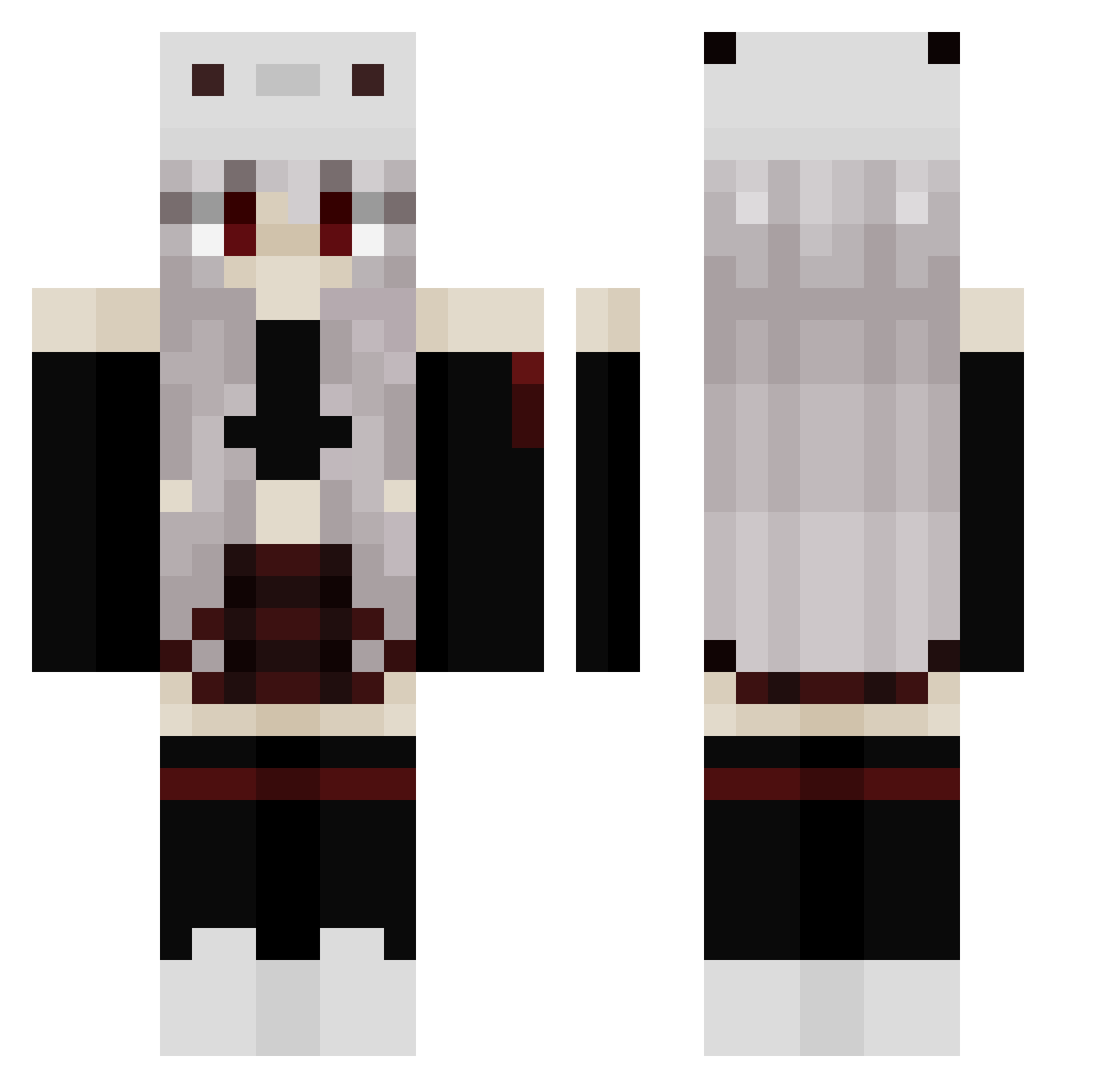 MythicCircle123 Minecraft skin, front and back view