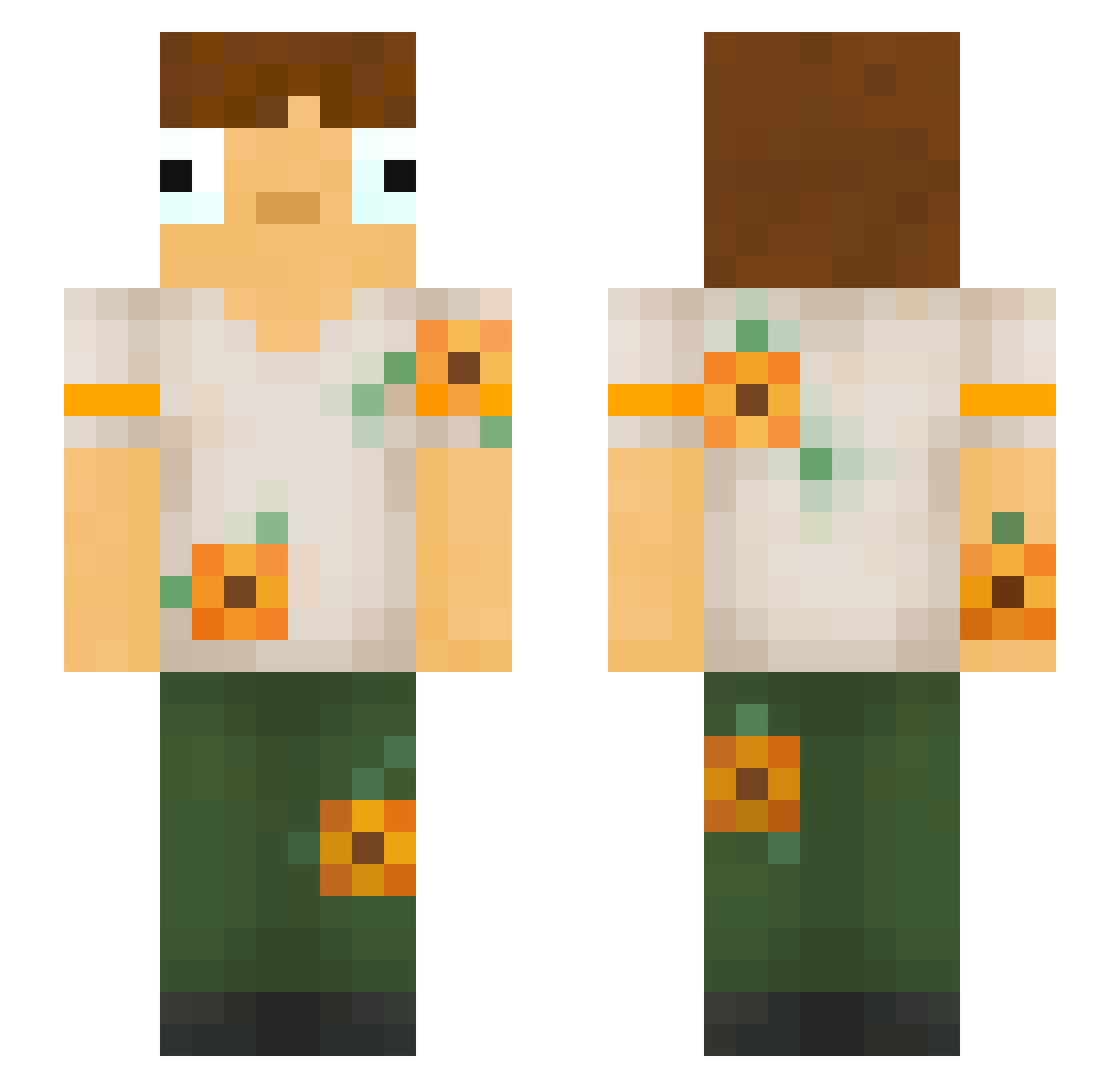 faegi_ Minecraft skin, front and back view