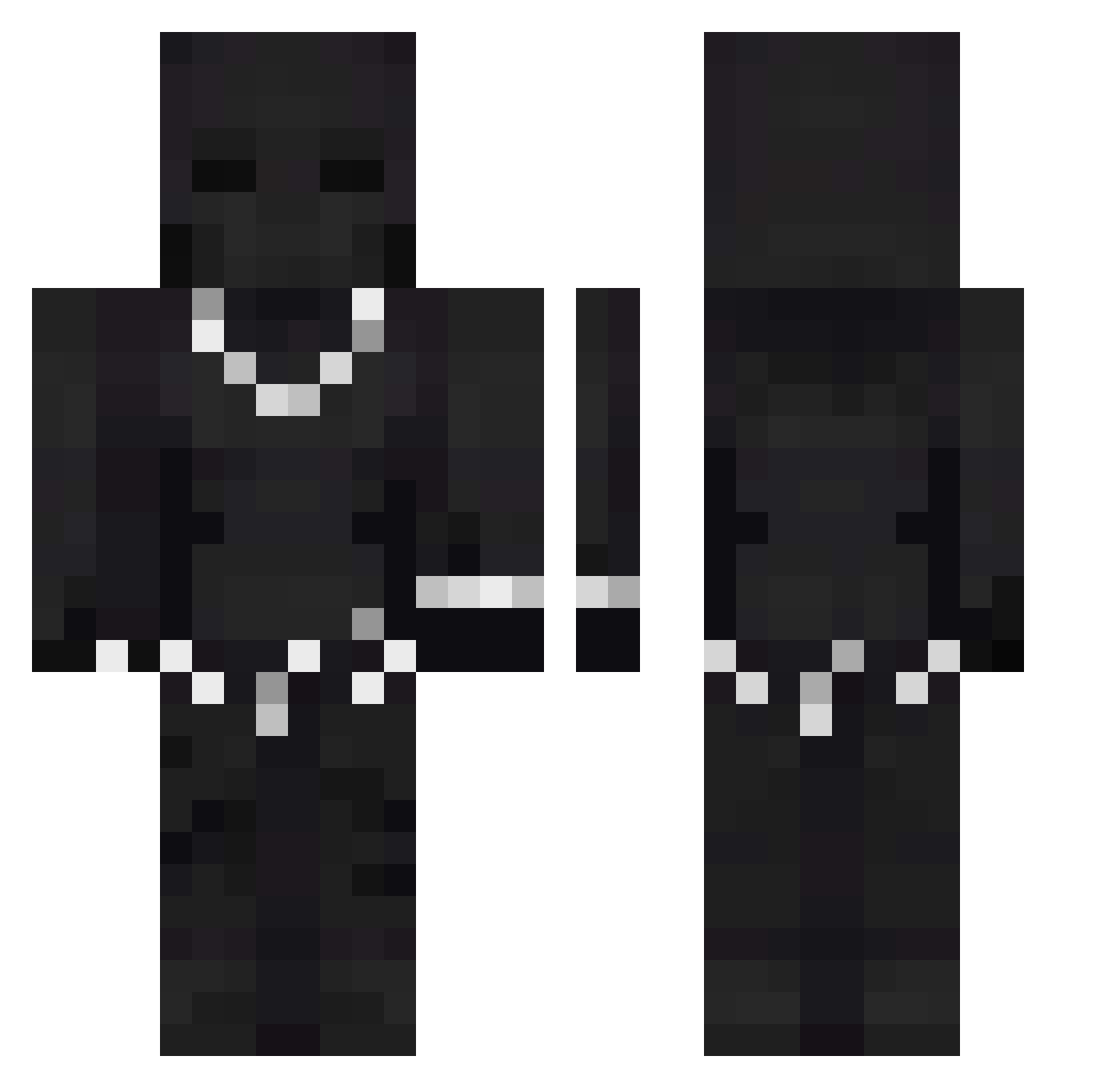LilRage_TheGoat Minecraft skin, front and back view
