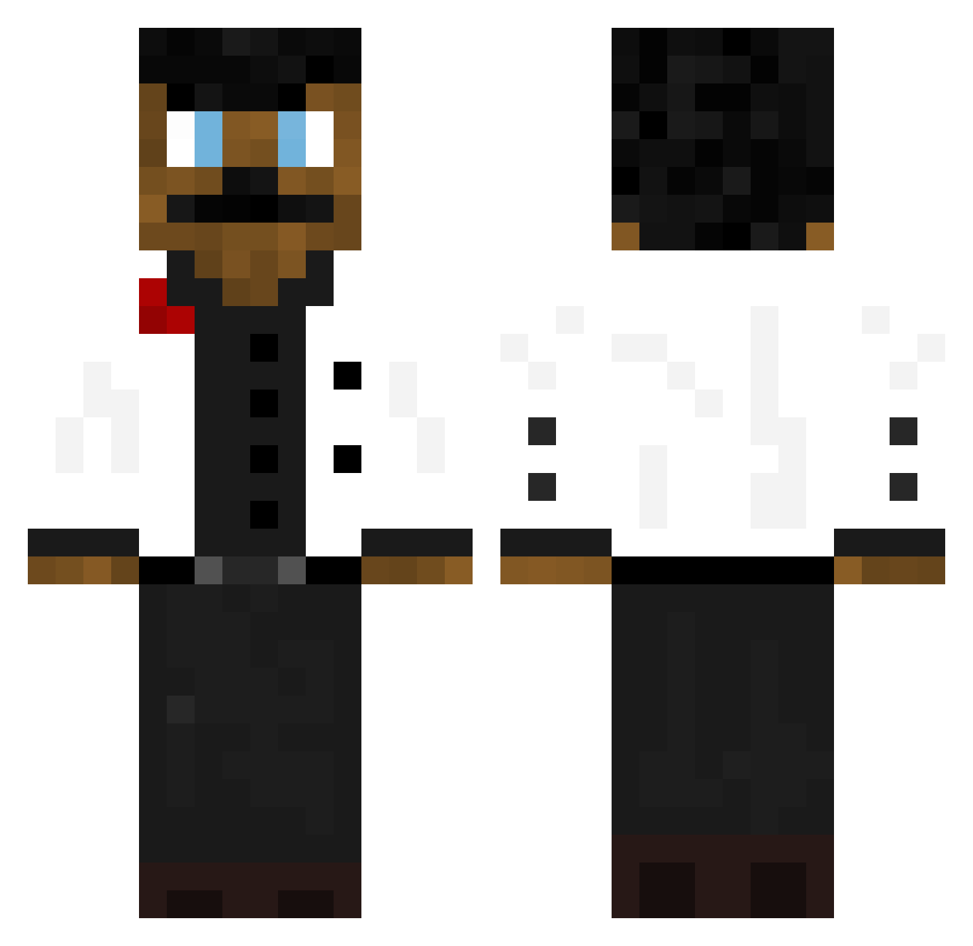 __ravnen__ Minecraft skin, front and back view
