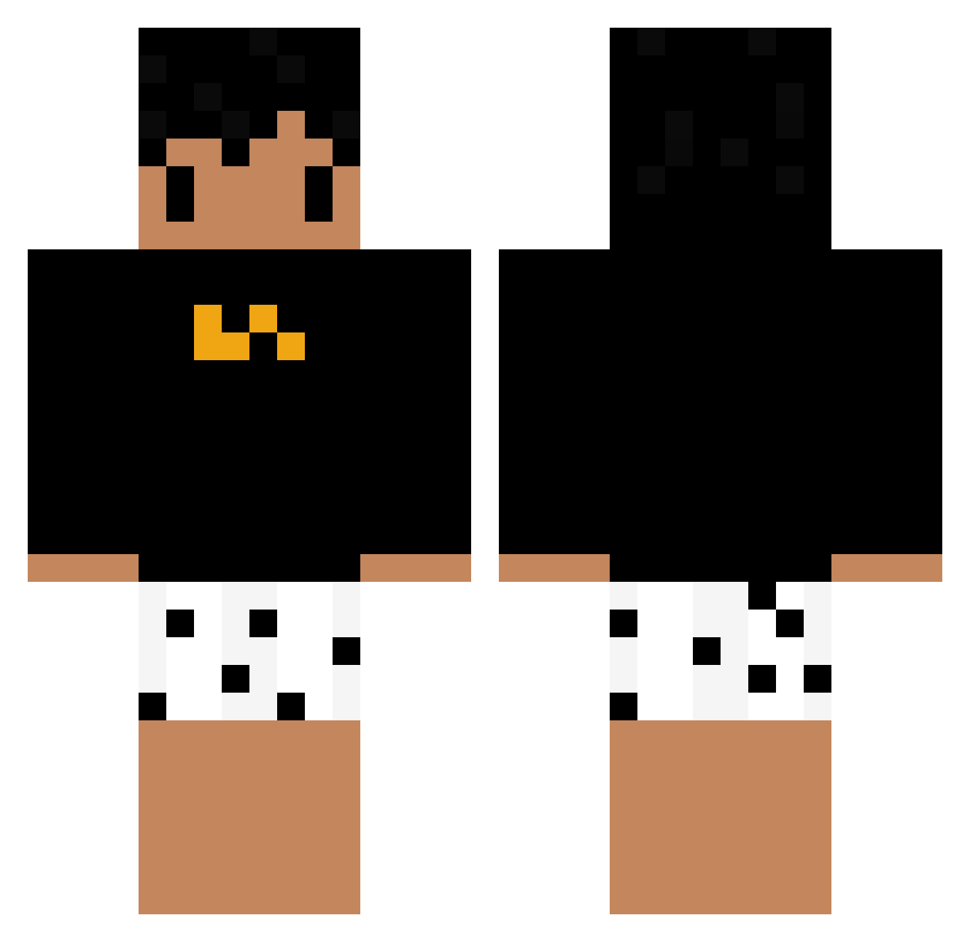 milenkovich Minecraft skin, front and back view