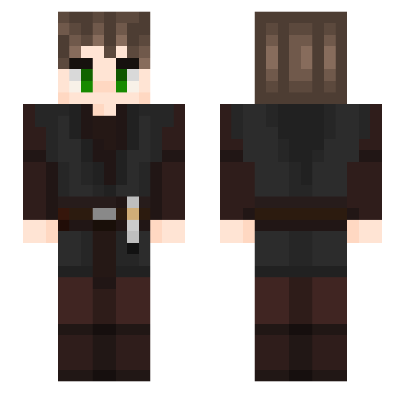 16guaplord Minecraft skin, front and back view