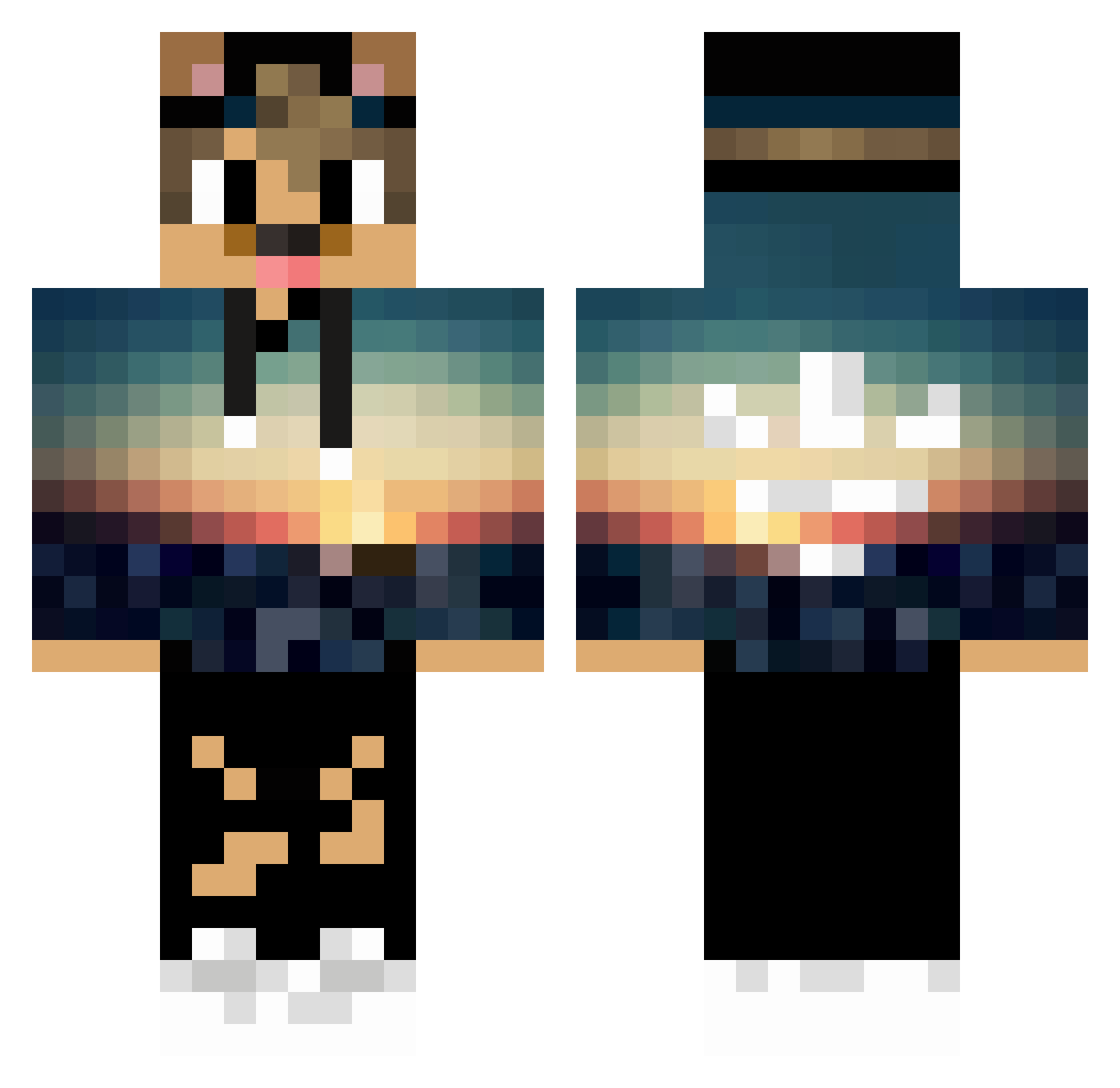 DarkOdin_06 Minecraft skin, front and back view