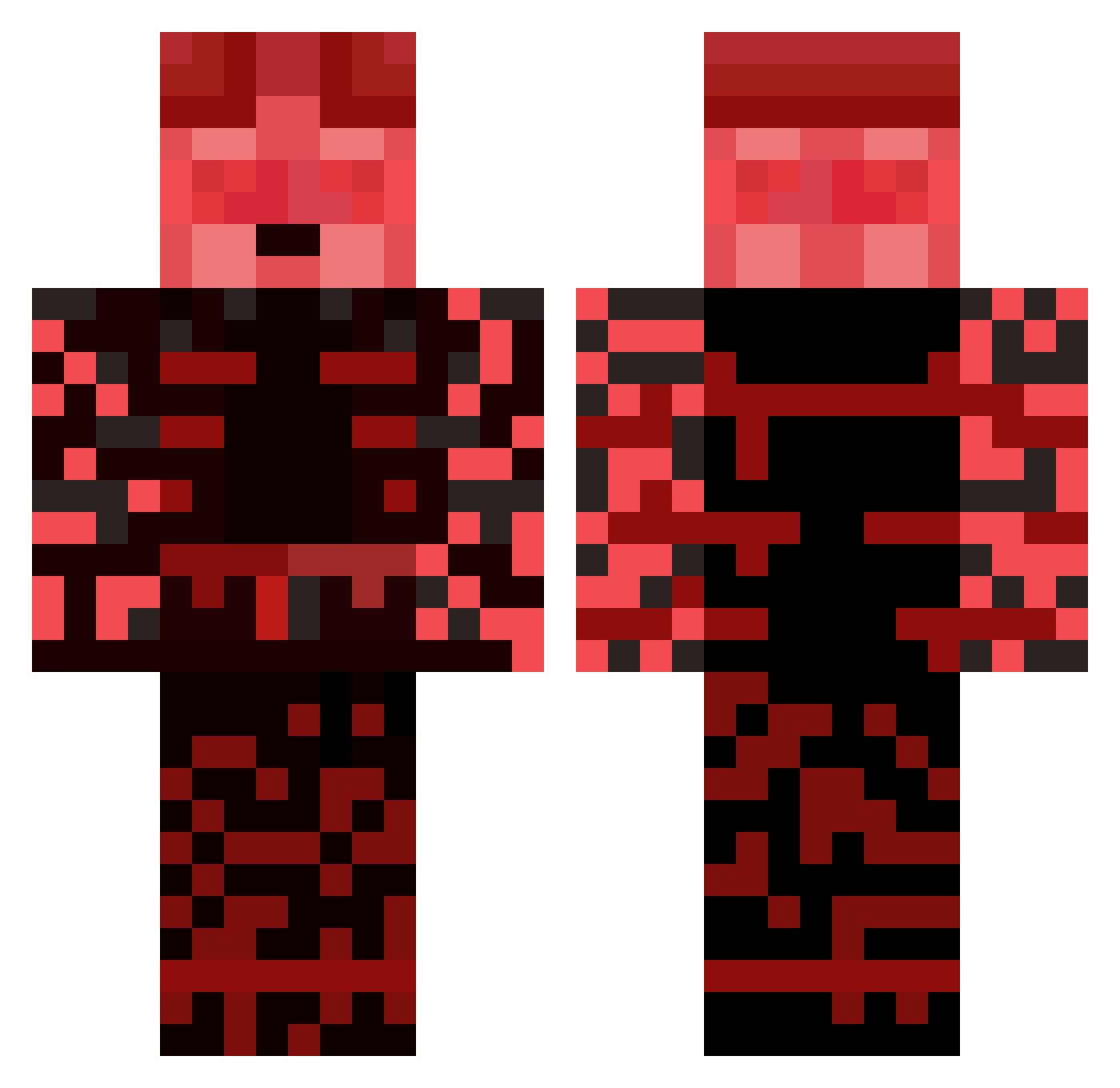 sakologo Minecraft skin, front and back view