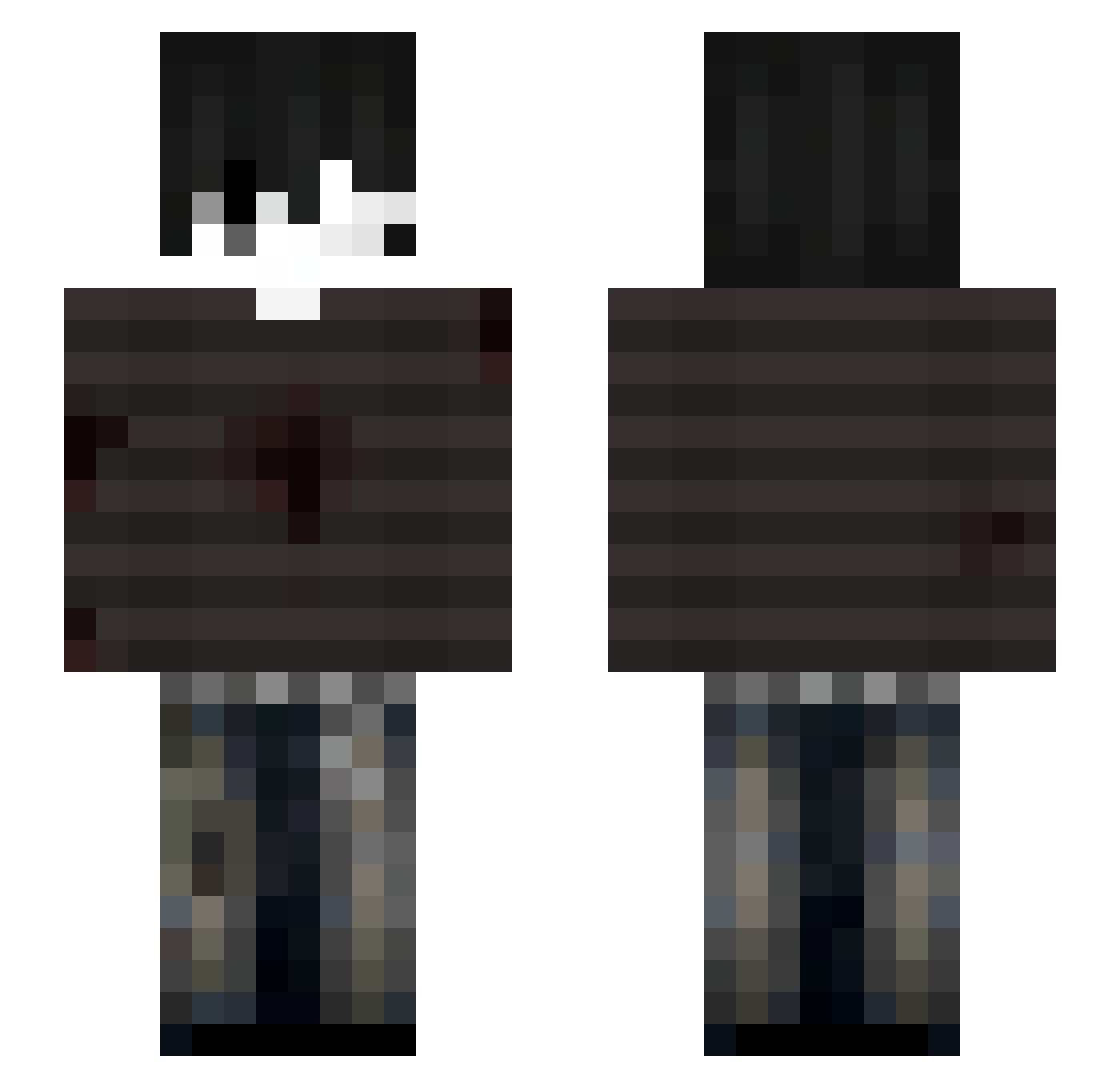 Igsv Minecraft skin, front and back view