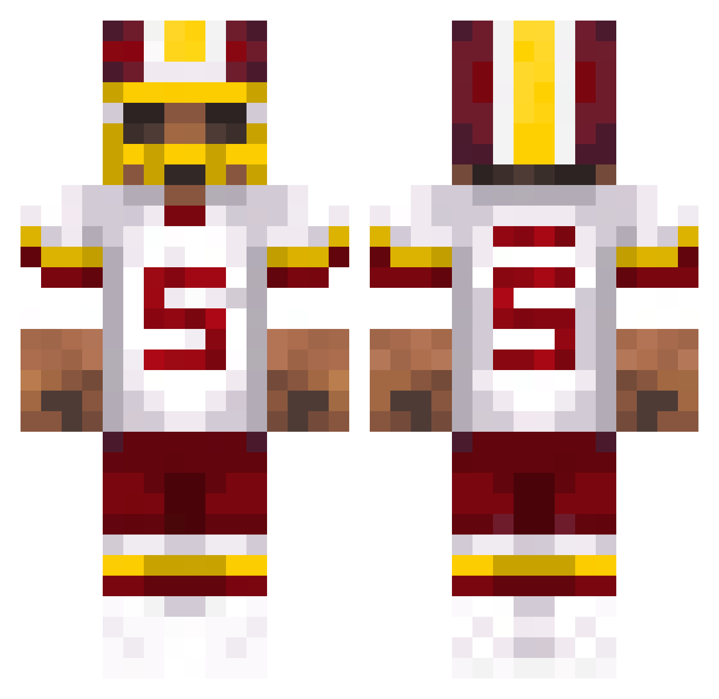 dillywhack22 Minecraft skin, front and back view