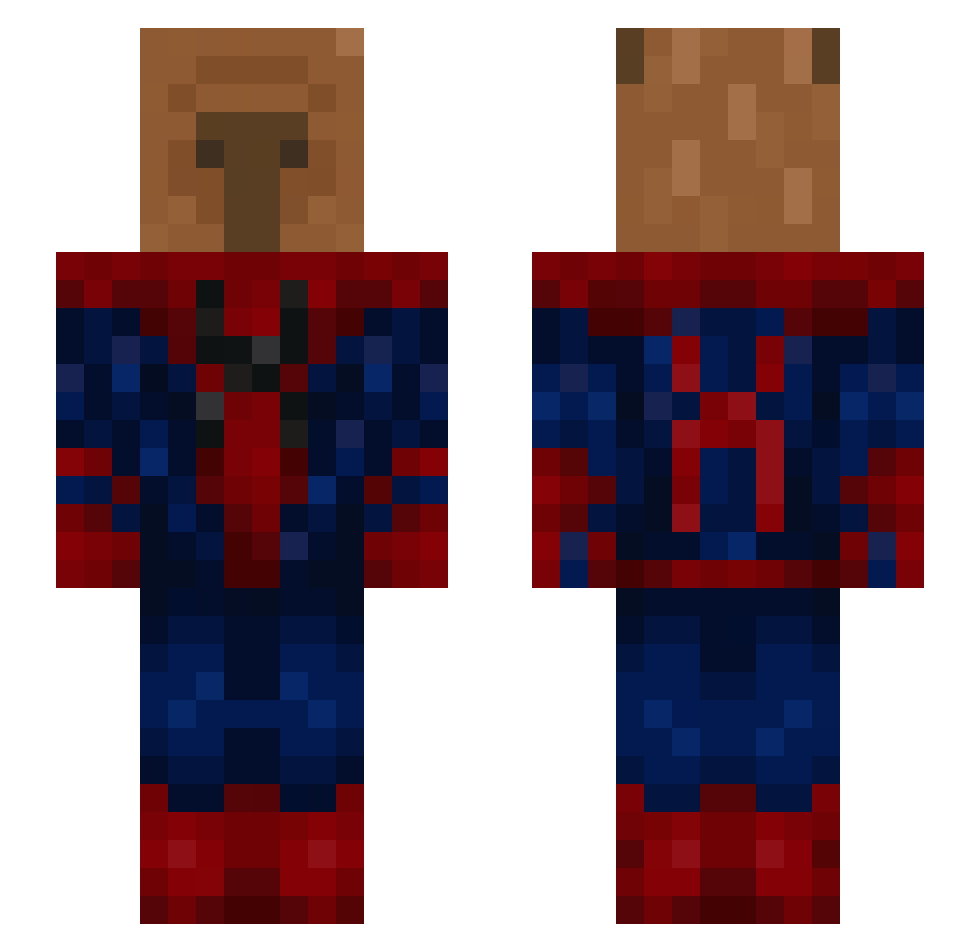 ismailhjb Minecraft skin, front and back view