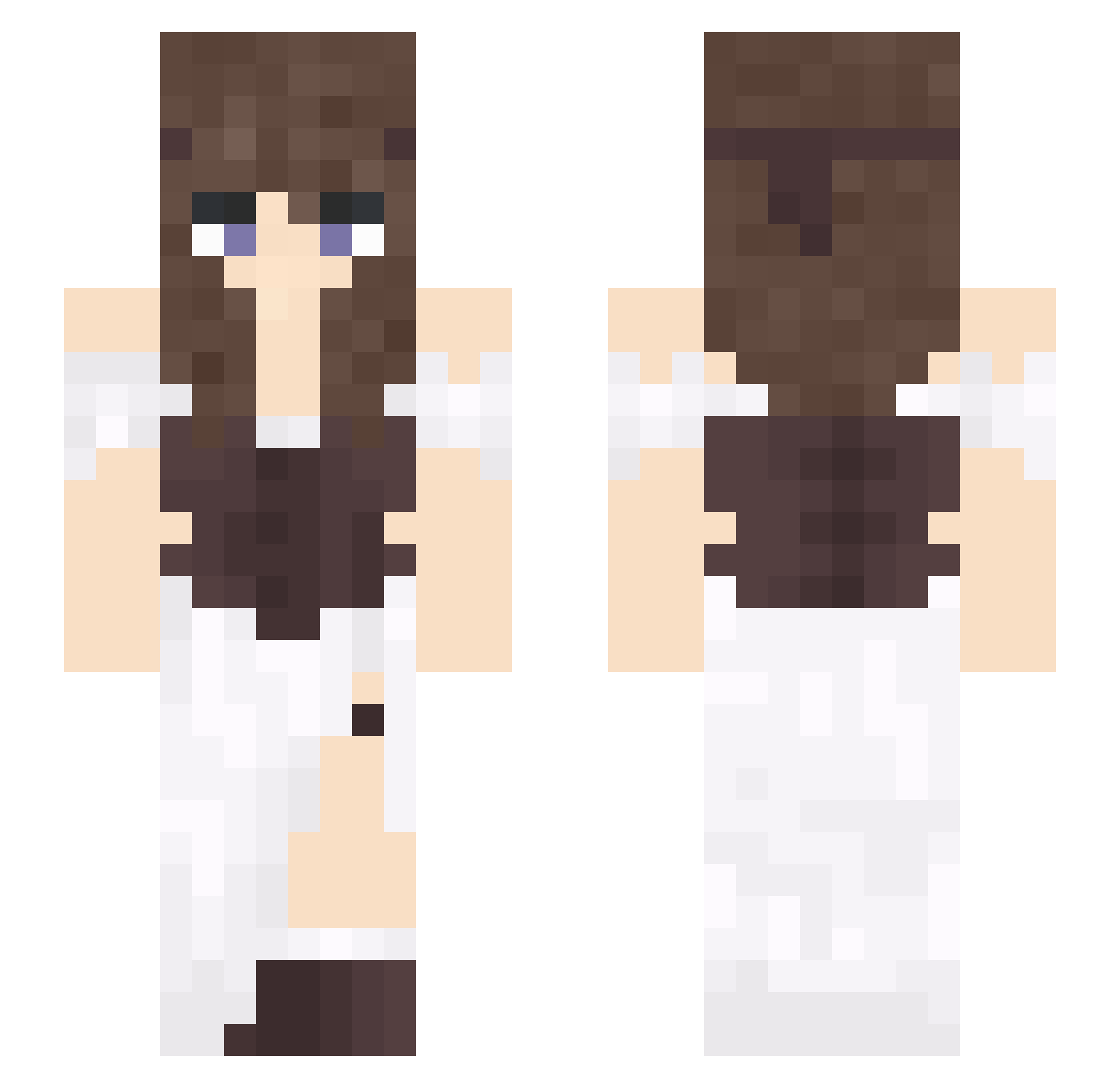 DonutMunchy Minecraft skin, front and back view