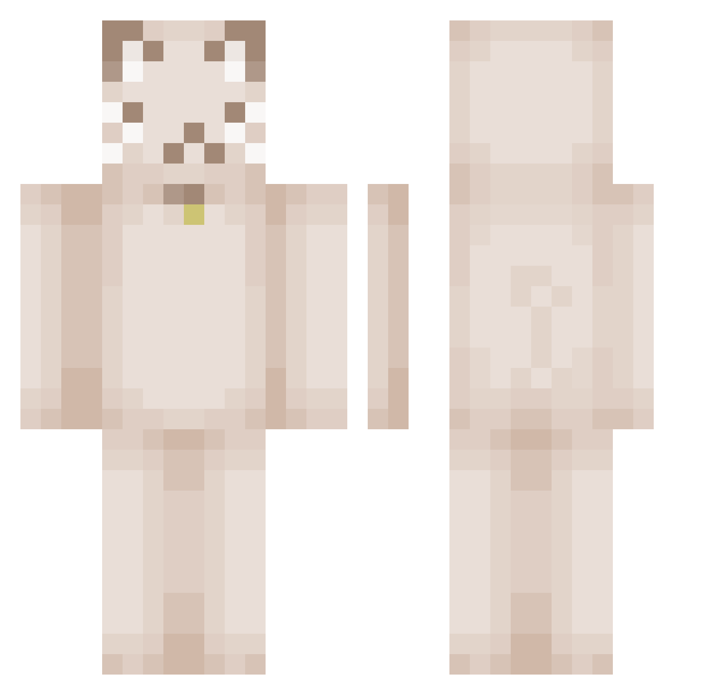 Dodoxmilk1 Minecraft skin, front and back view