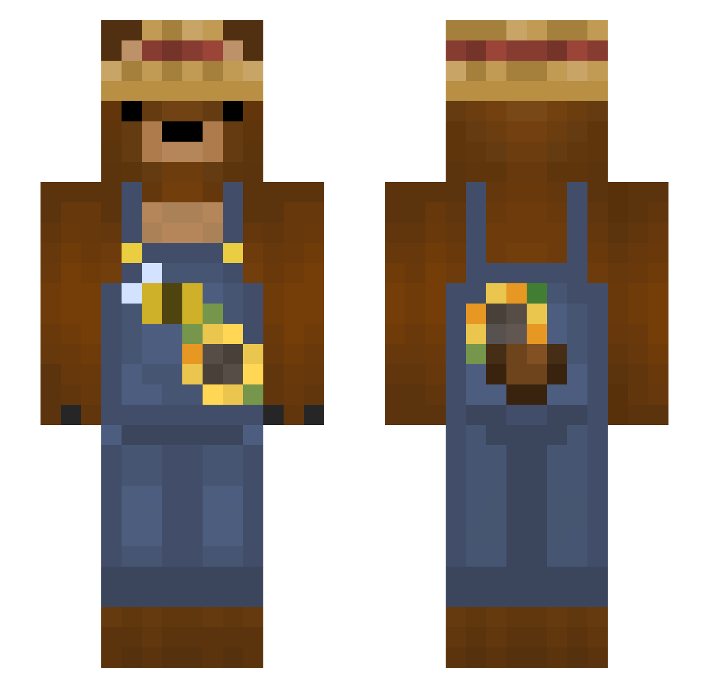 marysiaq_ Minecraft skin, front and back view