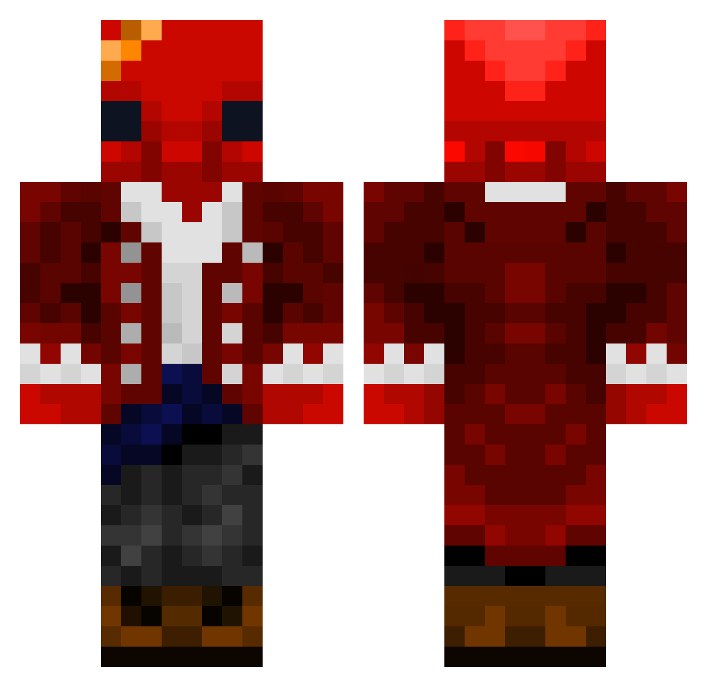 Dollerama Minecraft skin, front and back view