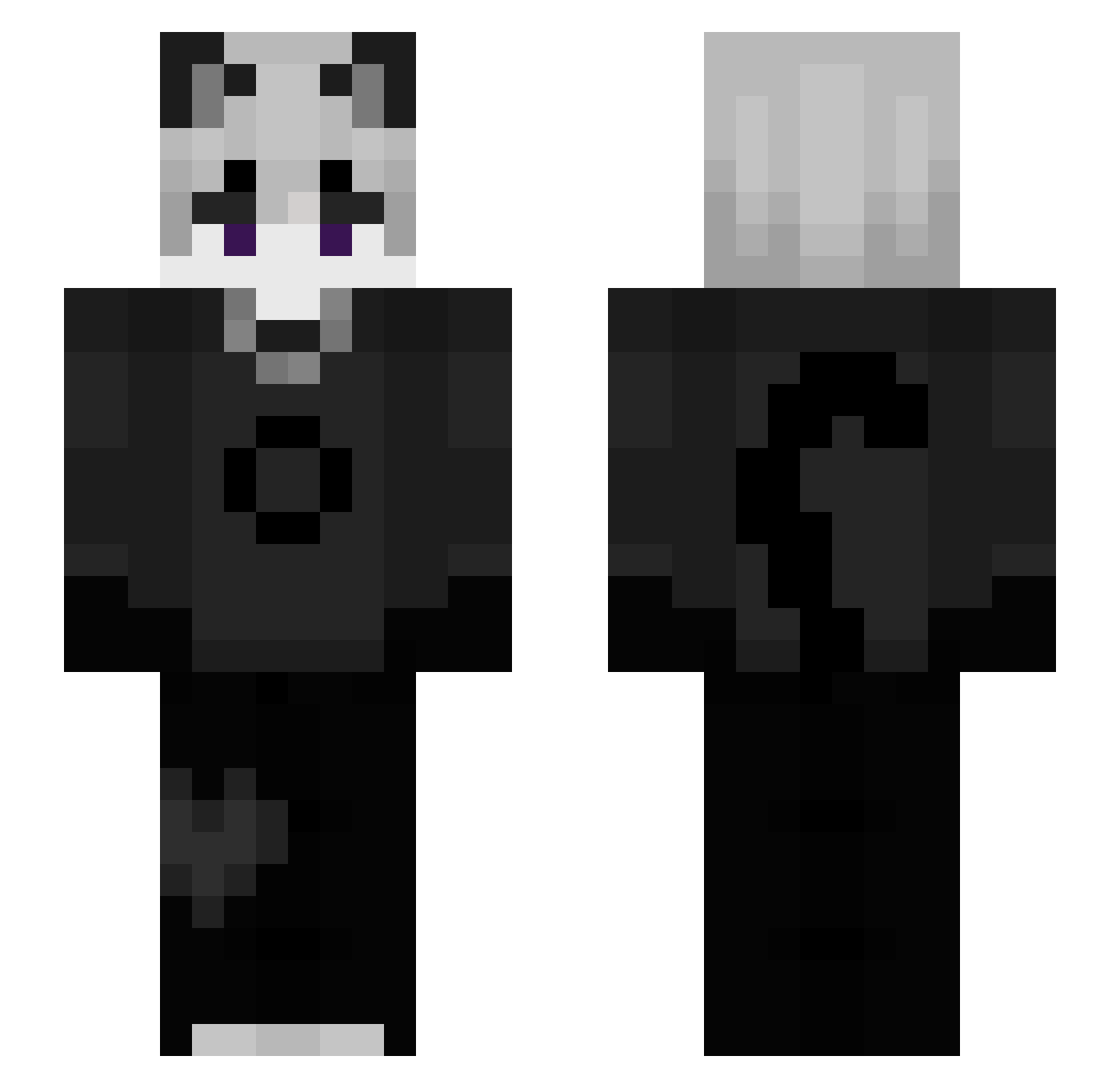 Little_Demon_67 Minecraft skin, front and back view