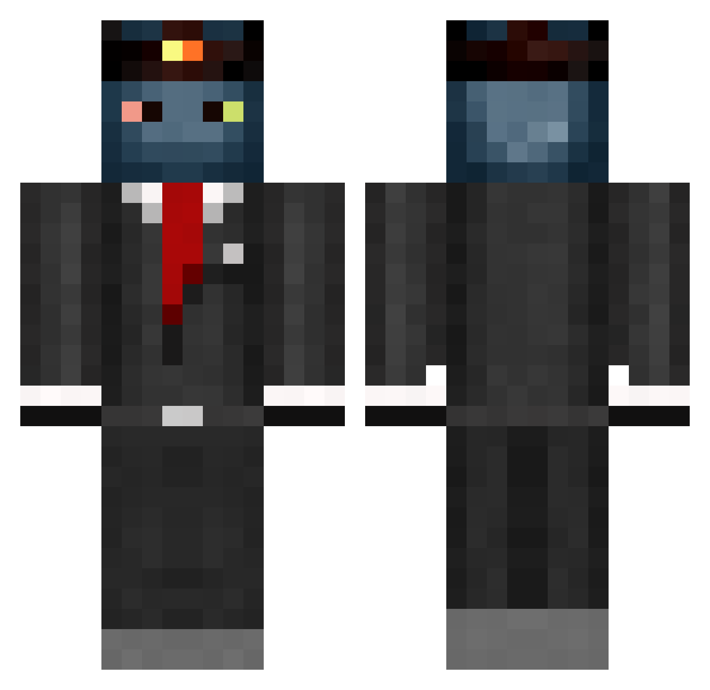 eliasg35 Minecraft skin, front and back view