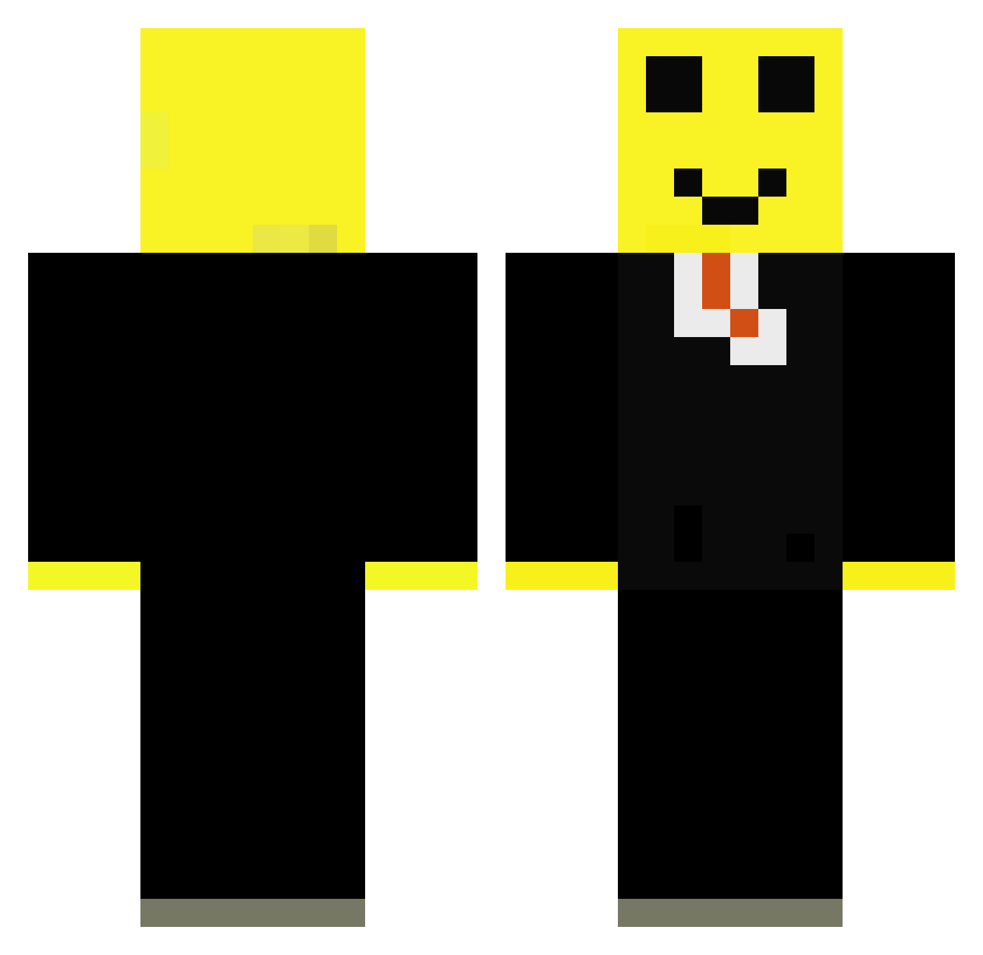 Treybones22 Minecraft skin, front and back view