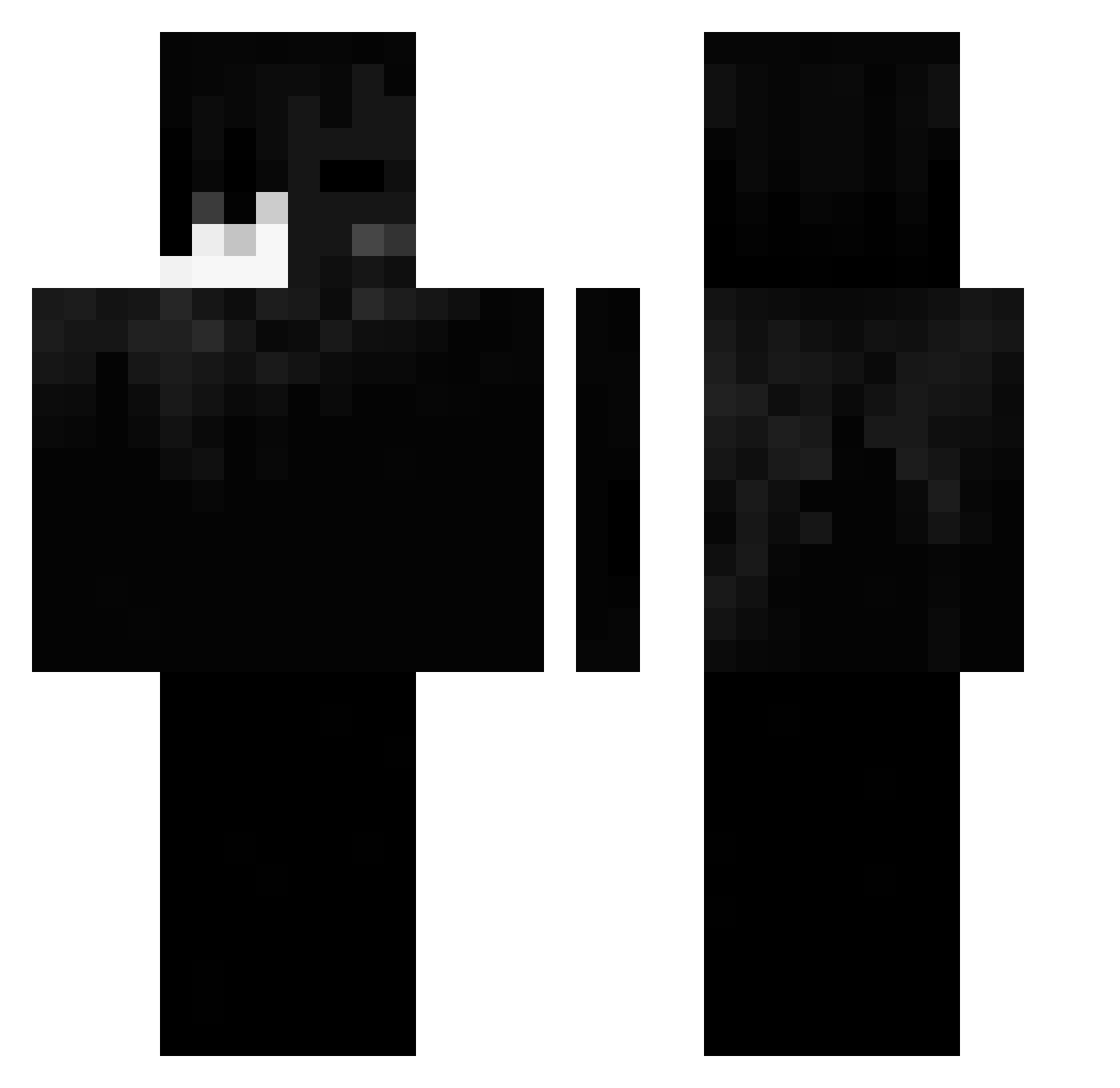x_Szymvs_x Minecraft skin, front and back view