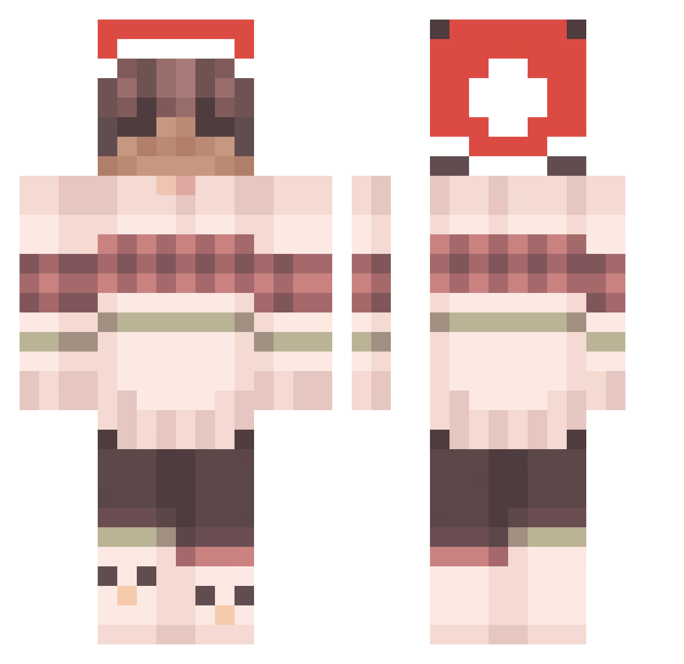 Cezik02 Minecraft skin, front and back view