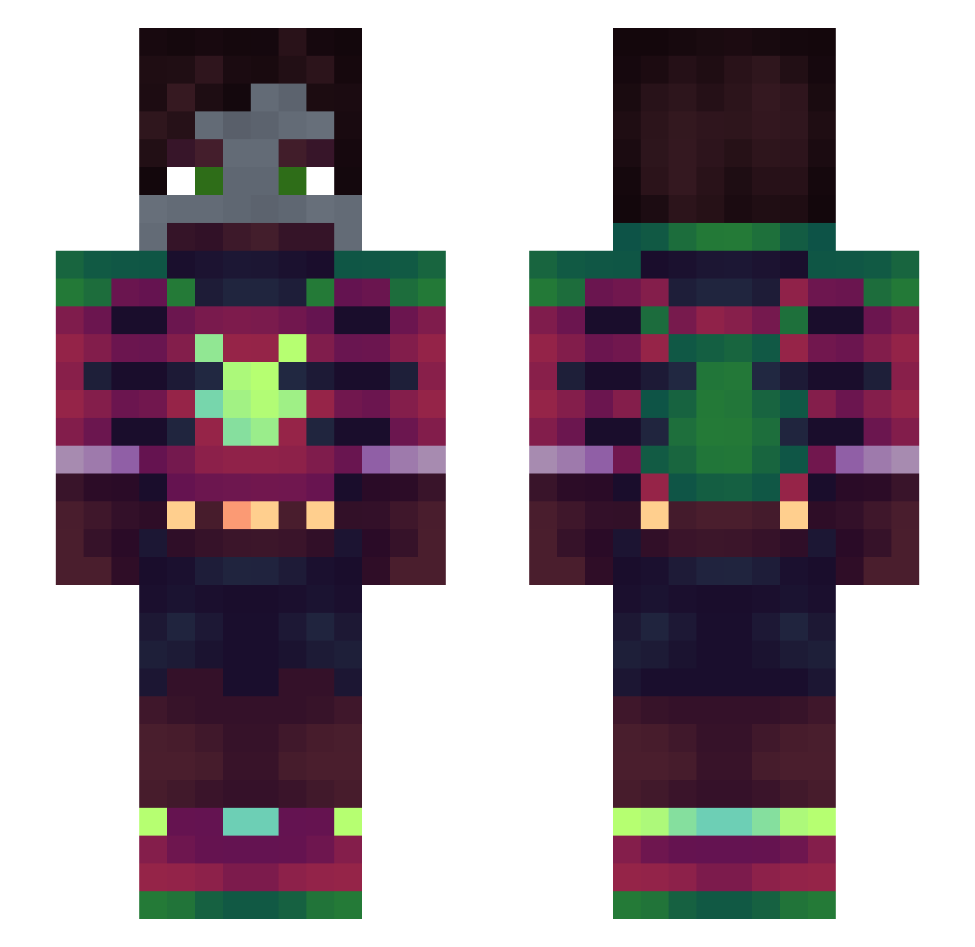 __Vlastor__ Minecraft skin, front and back view