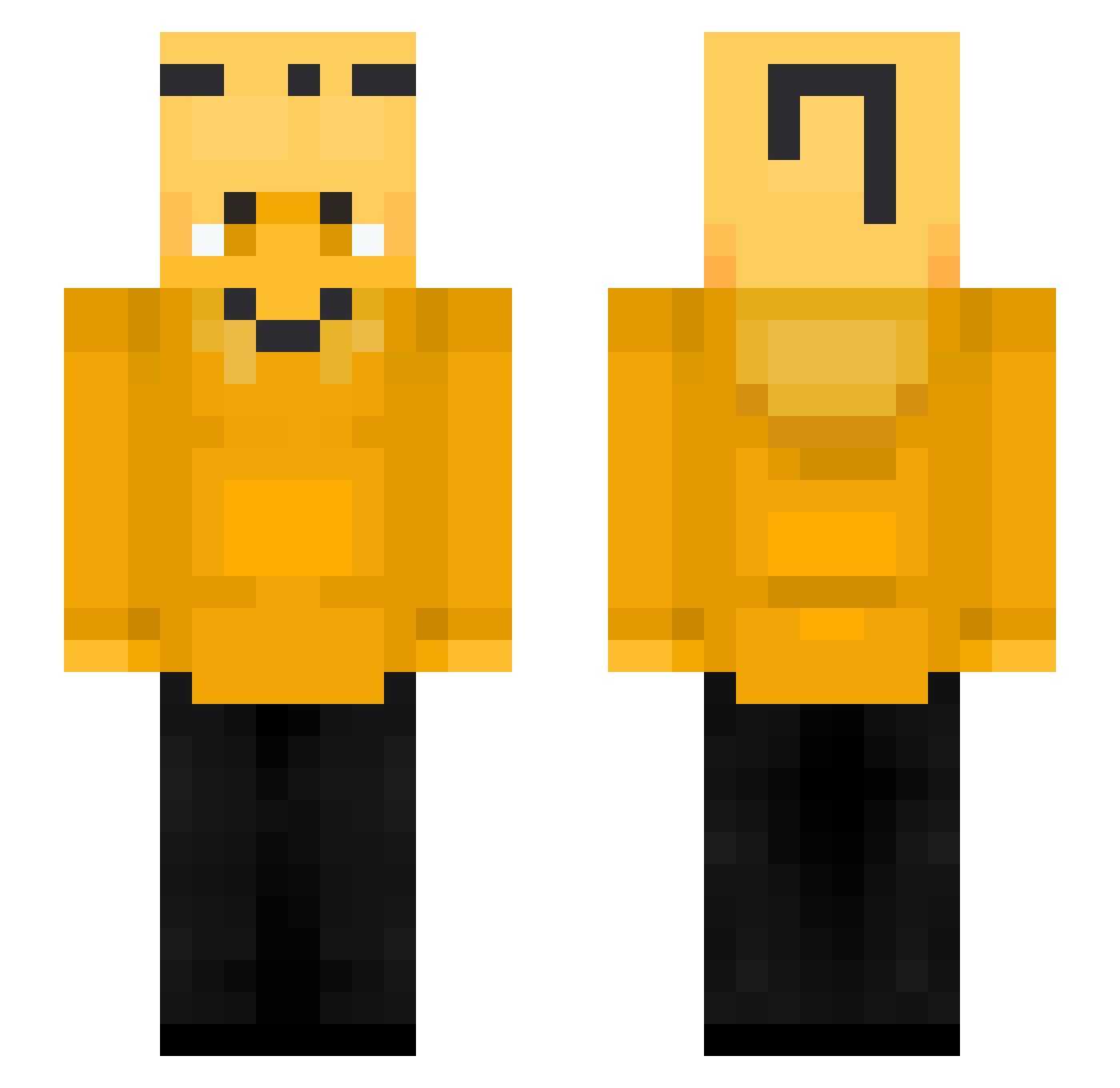 Aquila05 Minecraft skin, front and back view