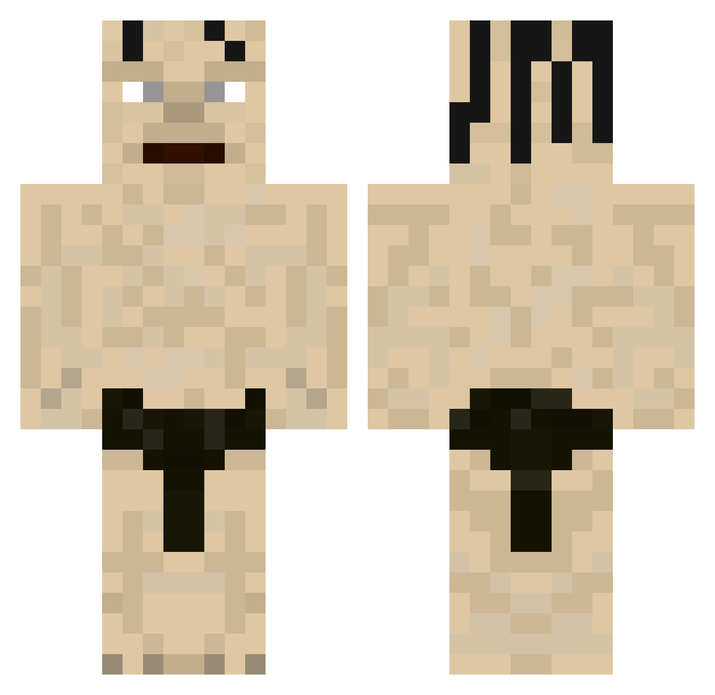 donlabon Minecraft skin, front and back view