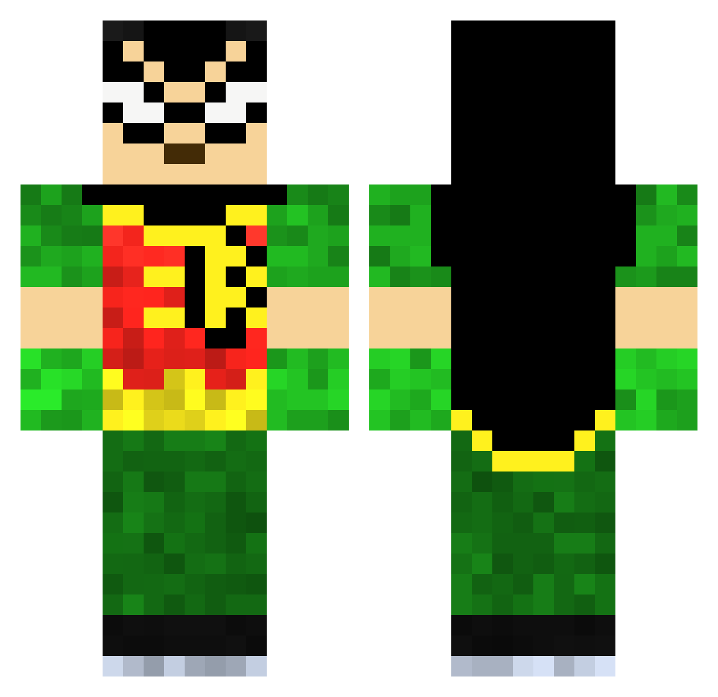 cerrban Minecraft skin, front and back view