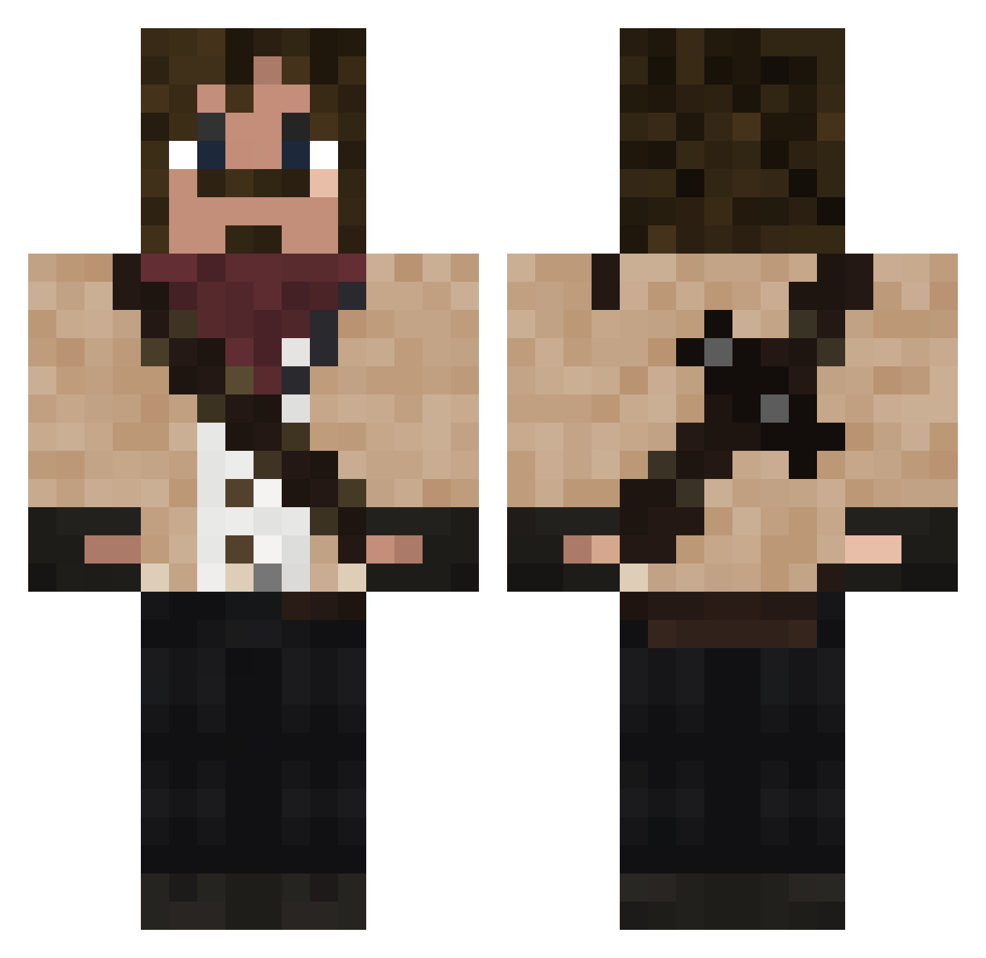 Tmm_Jac Minecraft skin, front and back view