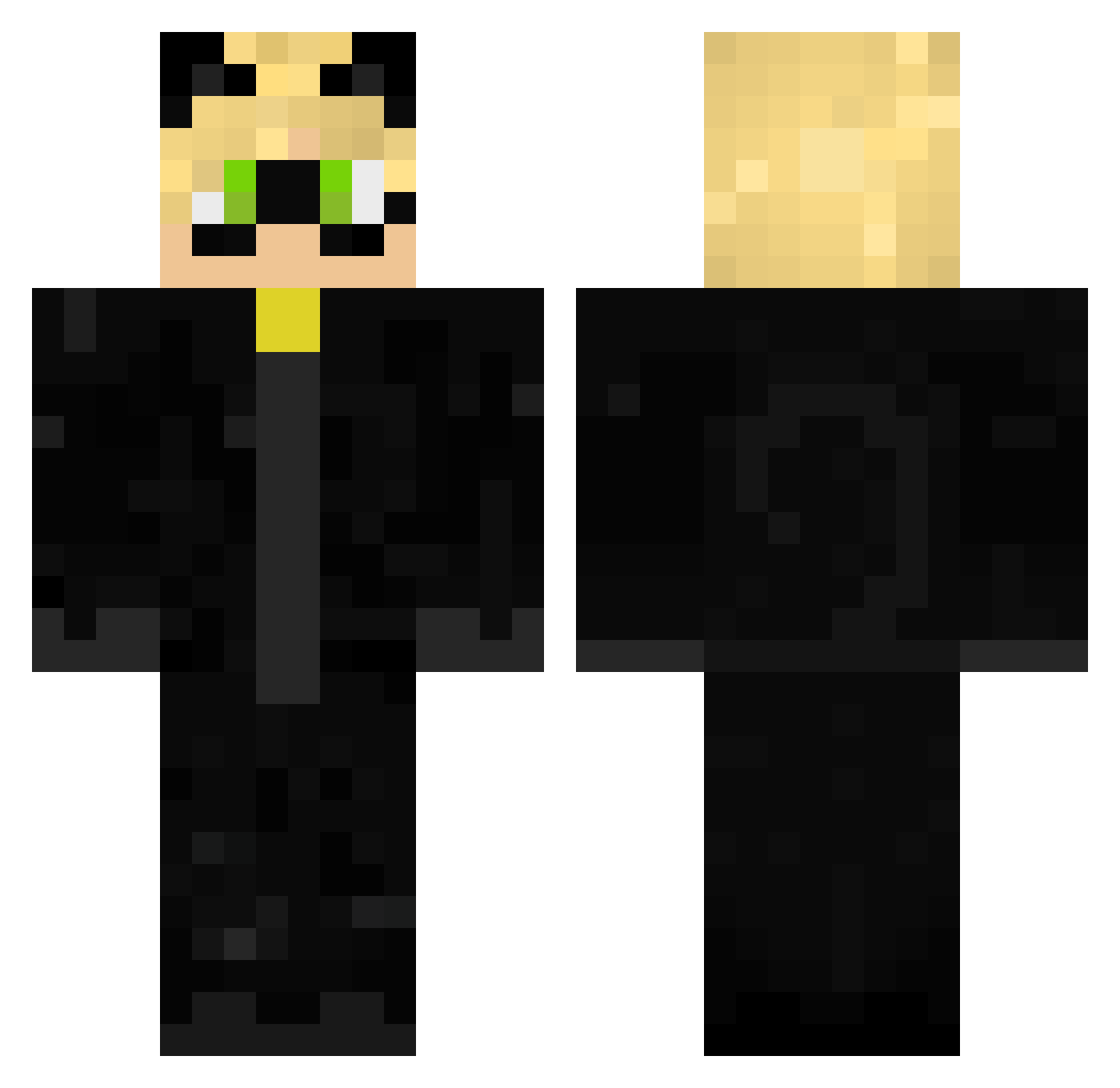 Gurkan__ Minecraft skin, front and back view