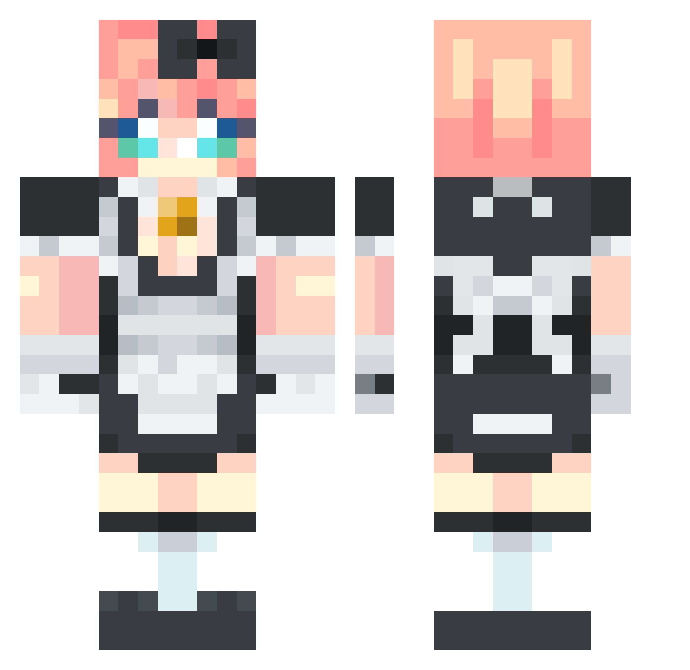 187Marto Minecraft skin, front and back view