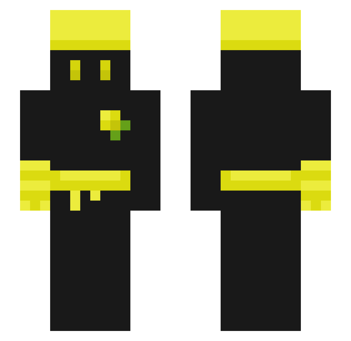 HelarNL Minecraft skin, front and back view