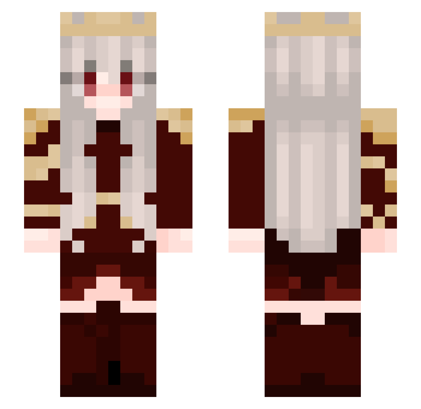 bonbon3_ Minecraft skin, front and back view