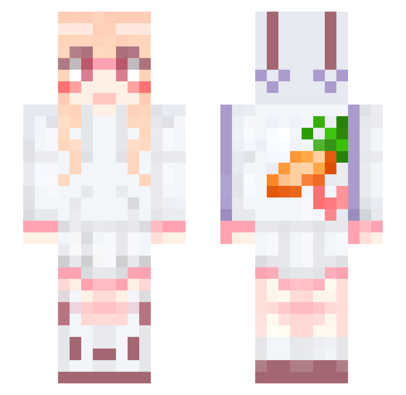 flal_96 Minecraft skin, front and back view