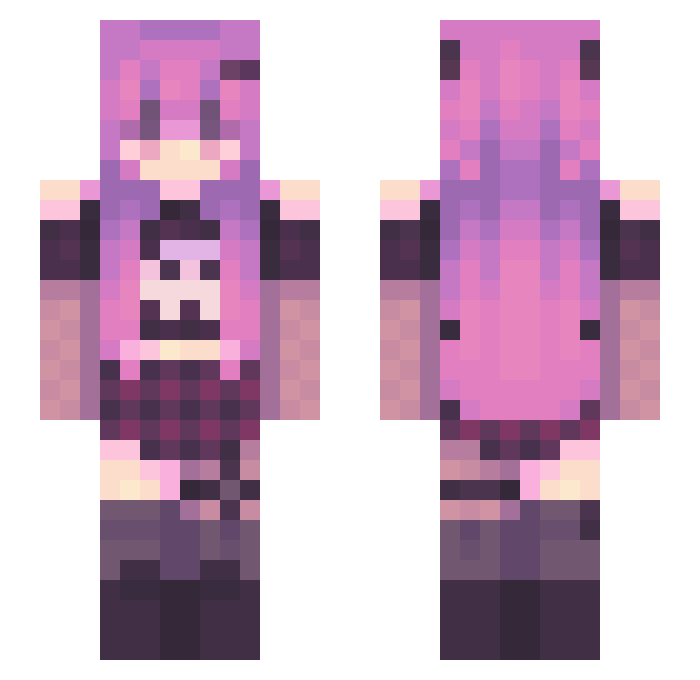 PC_Gaming640 Minecraft skin, front and back view
