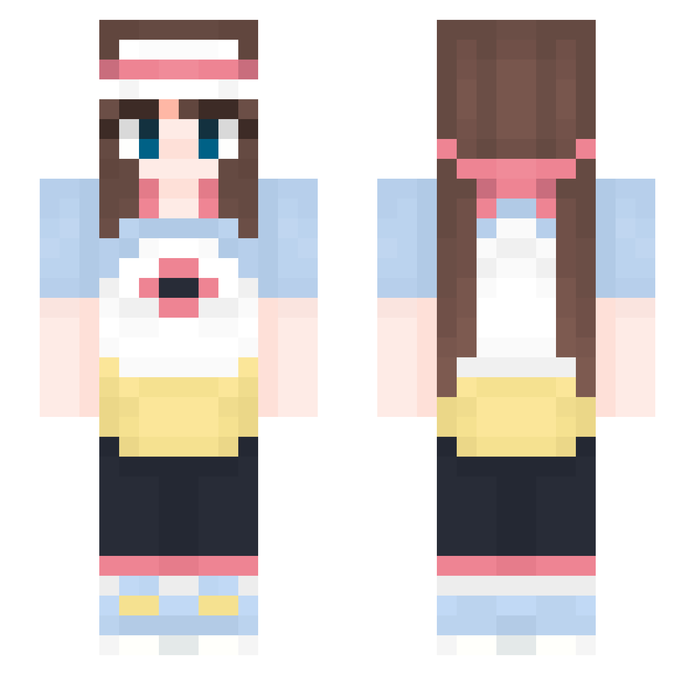 Frerry Minecraft skin, front and back view