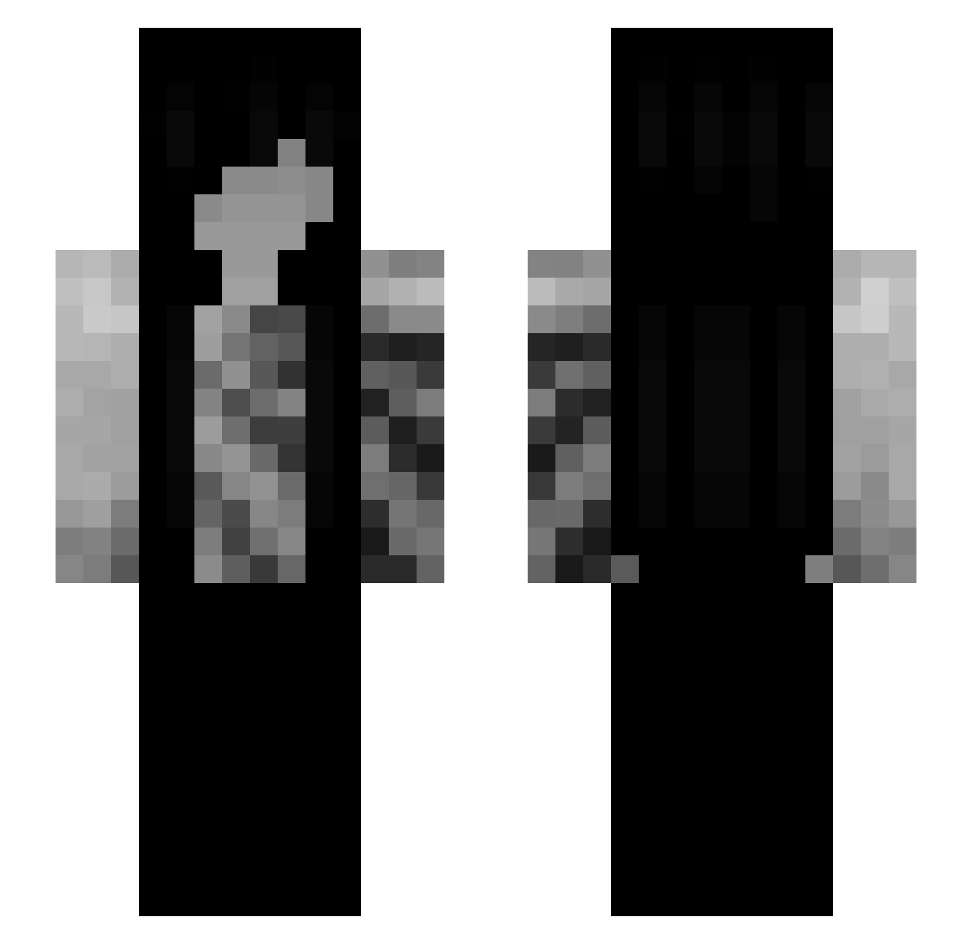 ozone123456 Minecraft skin, front and back view