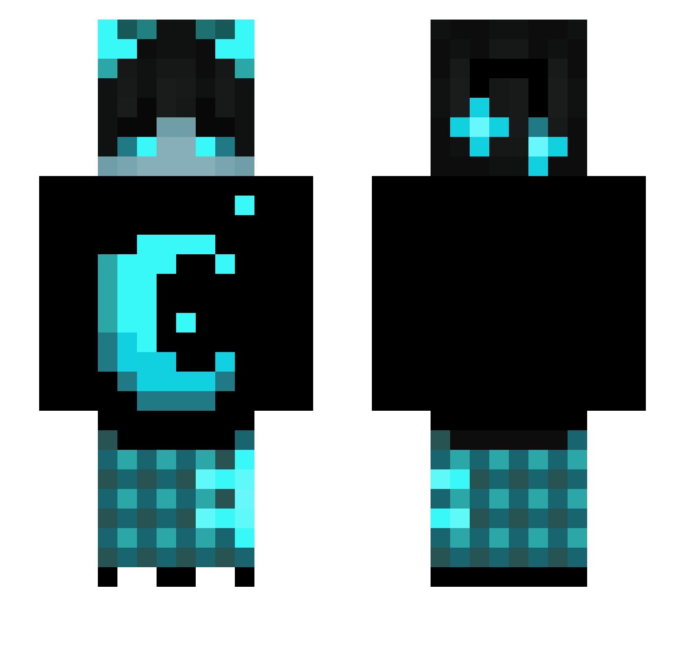 vvsoulz Minecraft skin, front and back view