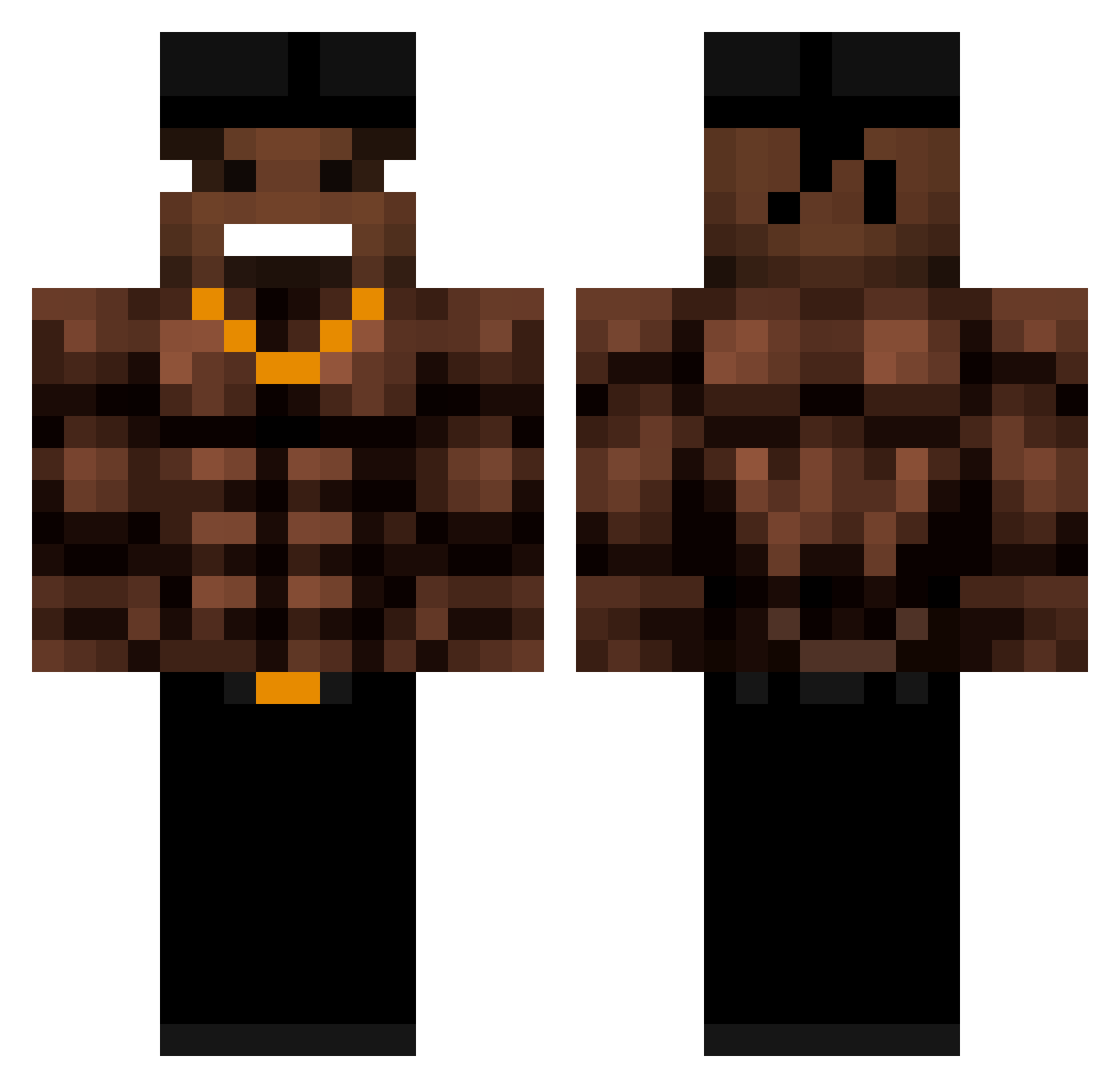 TyreeqWilliams Minecraft skin, front and back view