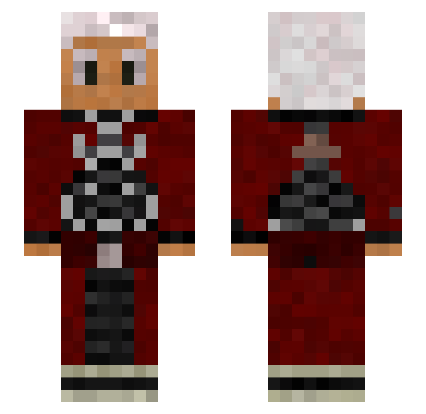danny50610 Minecraft skin, front and back view