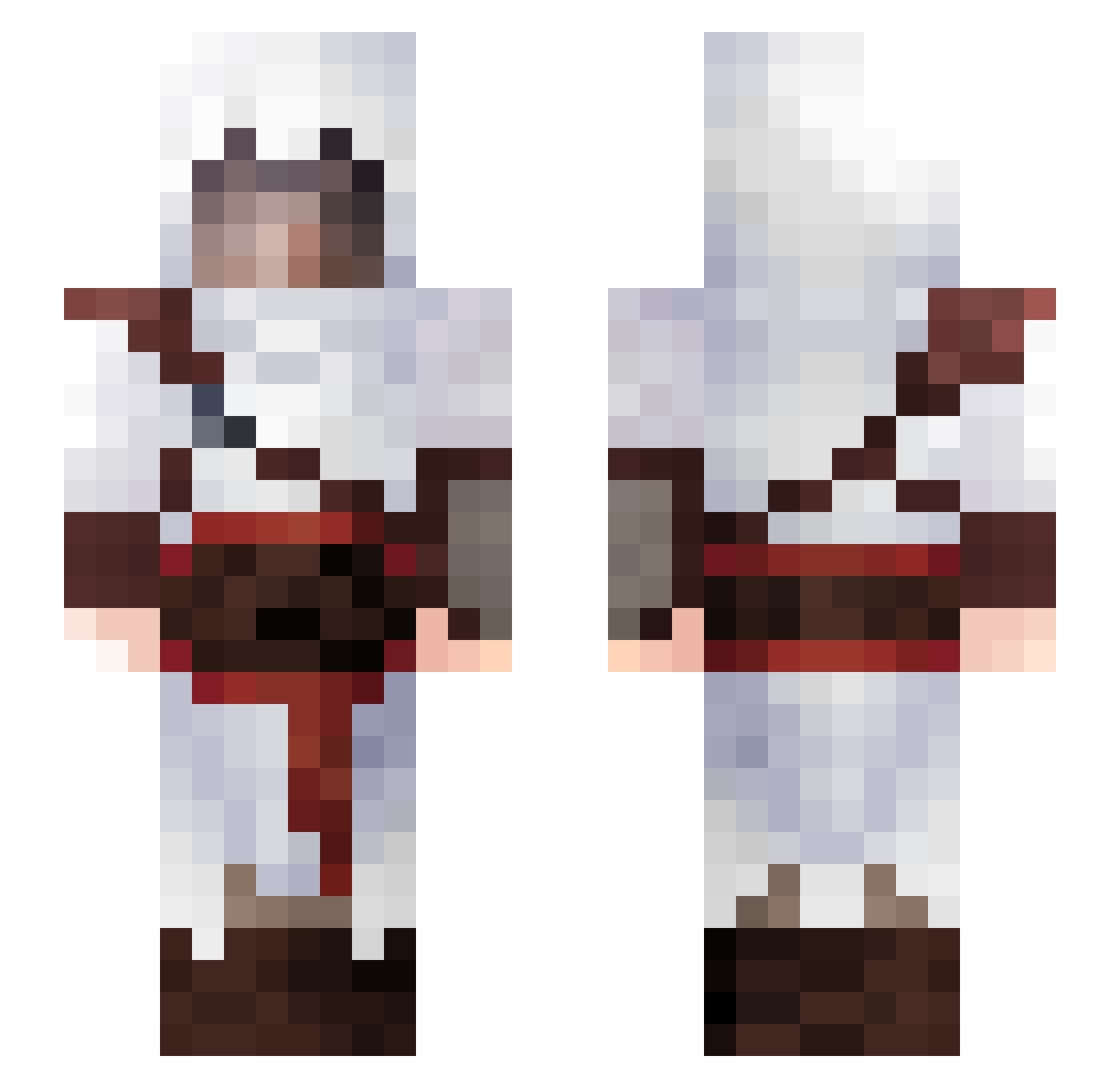 RegularFolk Minecraft skin, front and back view