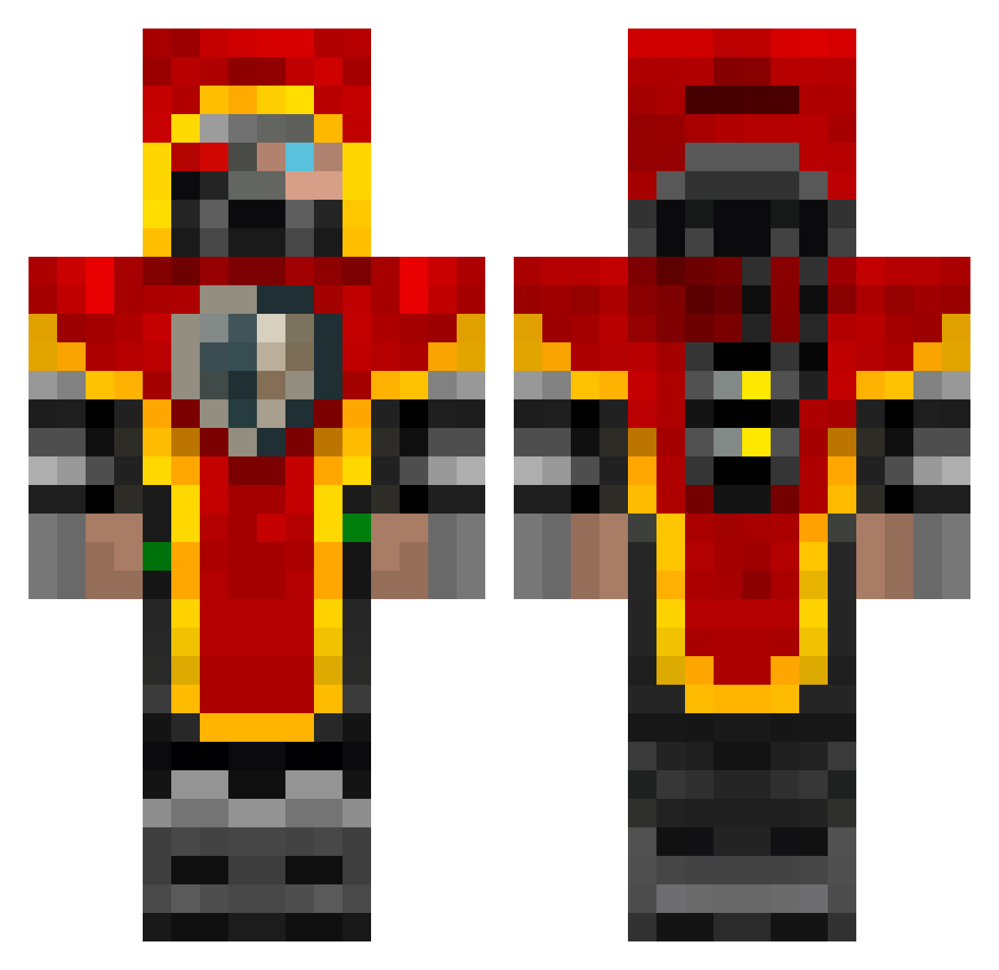 oCaio_BR Minecraft skin, front and back view