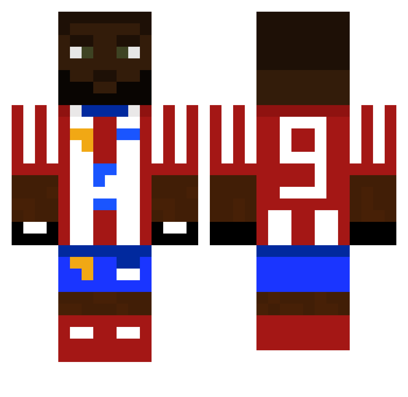 kakuuuu1 Minecraft skin, front and back view