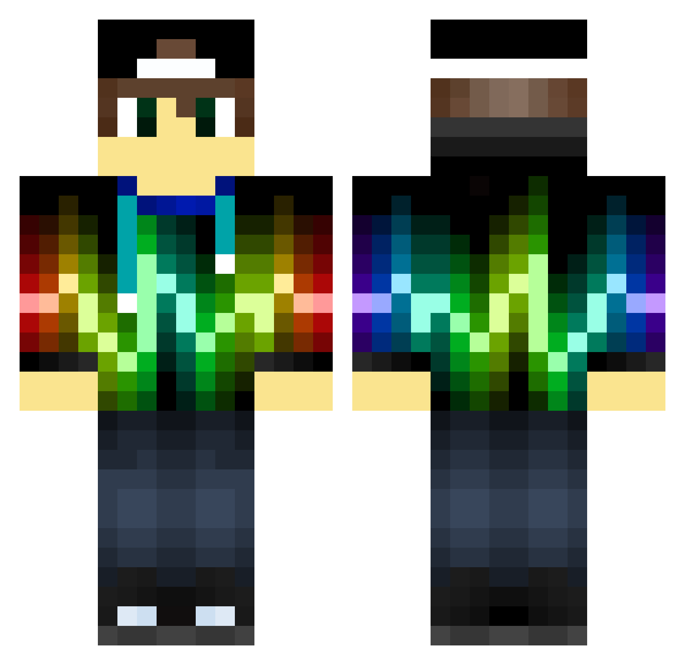 Nick_Wildx Minecraft skin, front and back view