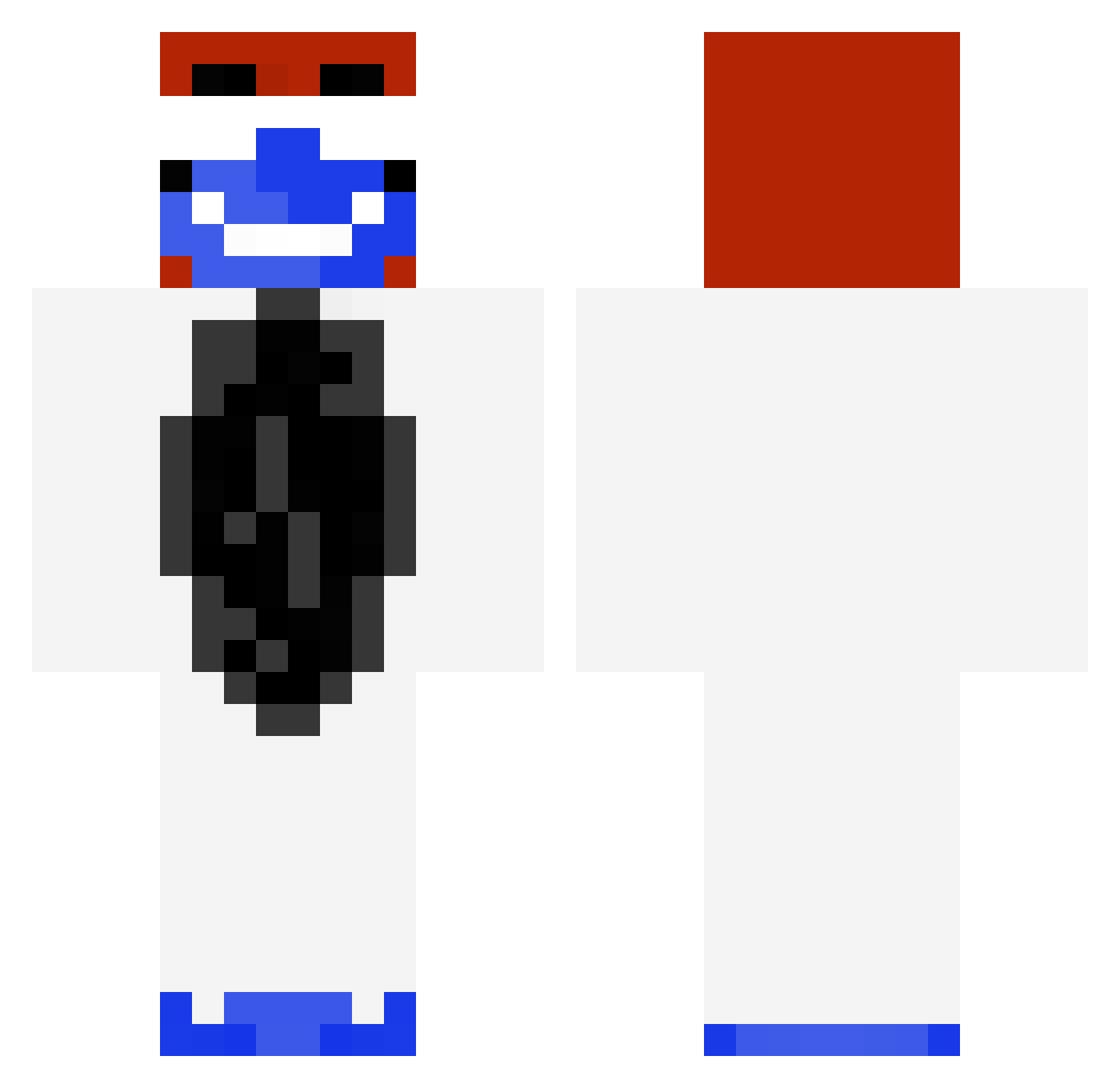 pepitoprogamer Minecraft skin, front and back view